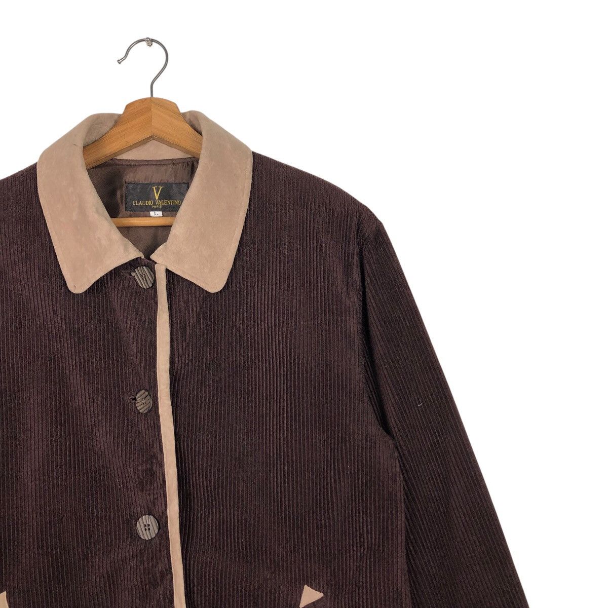 Japanese Brand 📌Vintage Button Jacket Claudio Valentino Paris Size US L / EU 52-54 / 3 - 7 Thumbnail