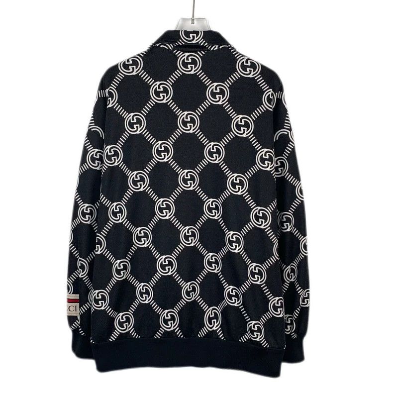 Gucci Gucci Logo sticker double G full print black lapel zipper j Size US M / EU 48-50 / 2 - 2 Thumbnail