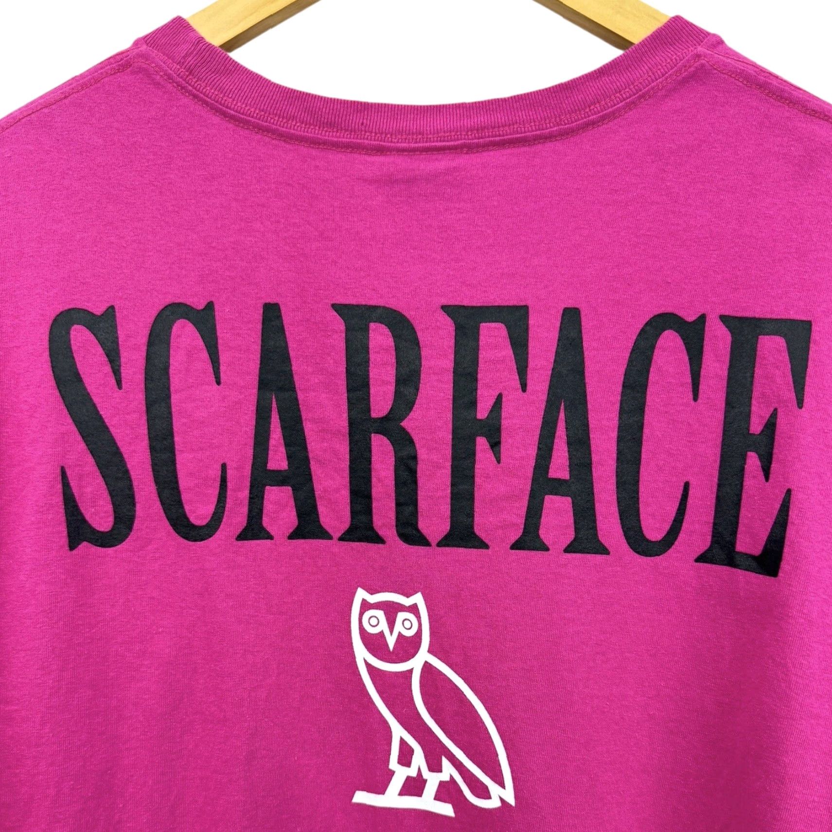 Vintage OVO Scarface T Shirt Pink Fuchsia Drake Tony Montana L Men Regular Rare Size US L / EU 52-54 / 3 - 4 Thumbnail