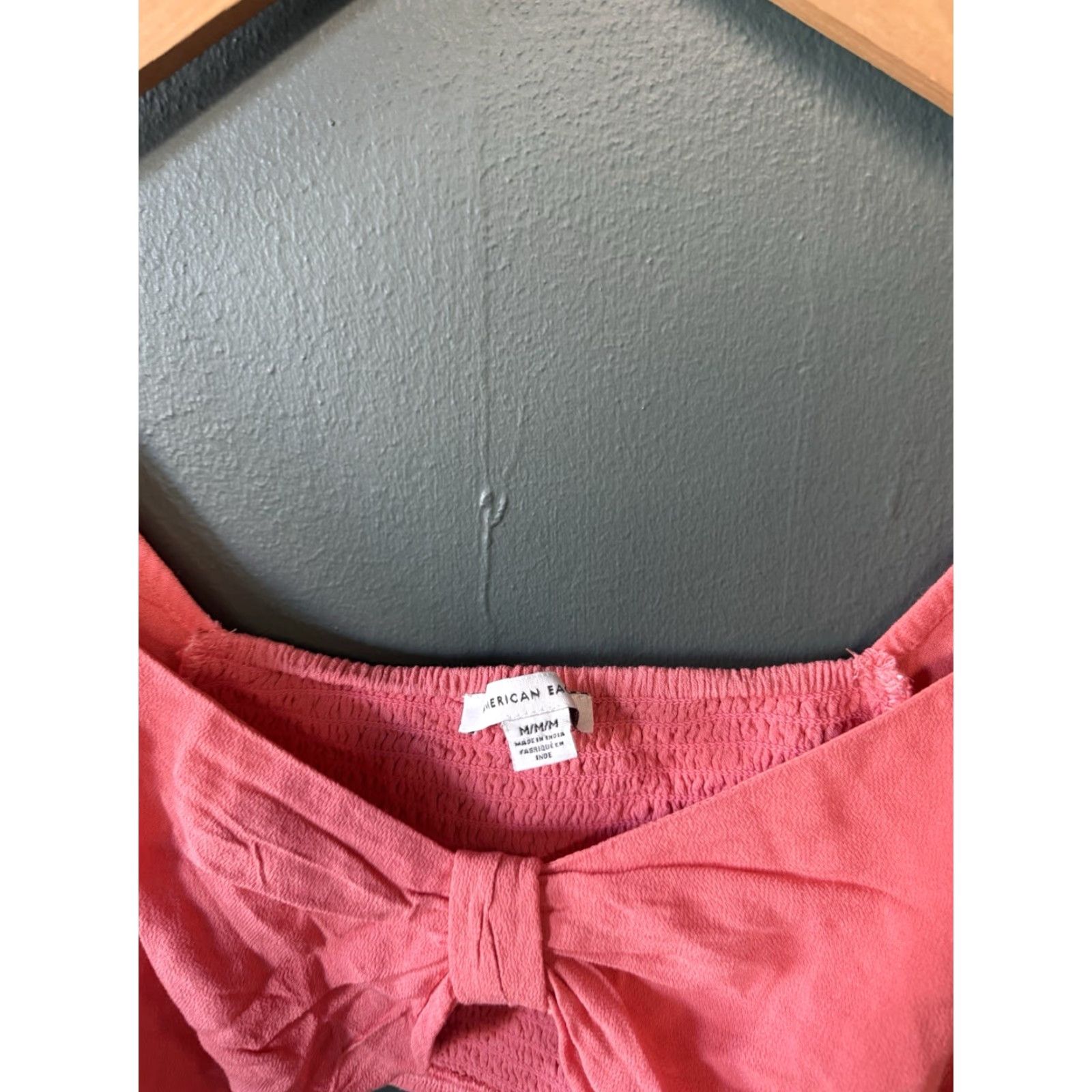 American Eagle Outfitters American Eagle Womens Pink Cropped Long Sleeve Shirt Size Medium Size M / US 6-8 / IT 42-44 - 3 Thumbnail