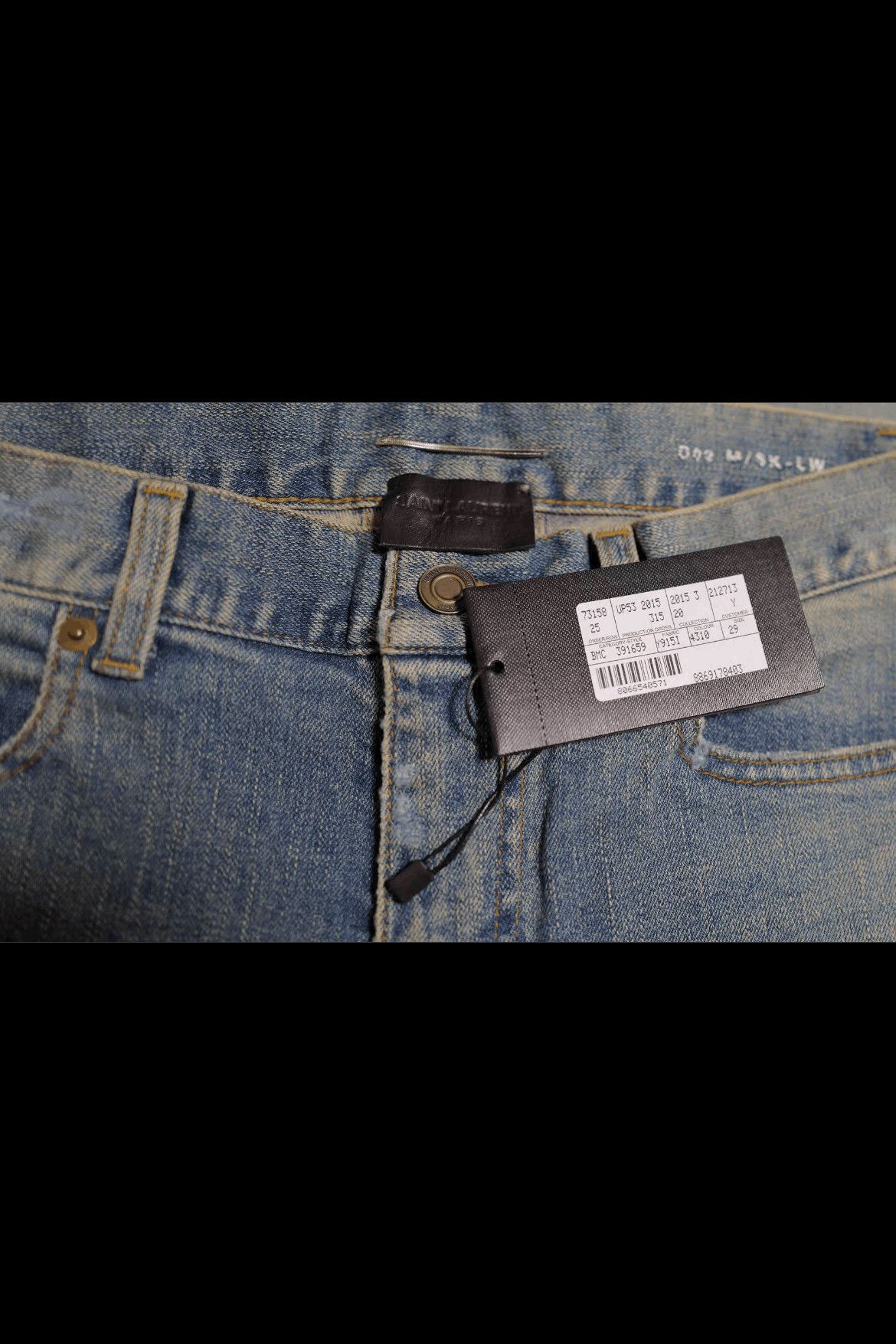 Saint Laurent Paris Saint Laurent Paris 15AW D02 Distressed Cut Wash Denim Size US 29 - 3 Thumbnail