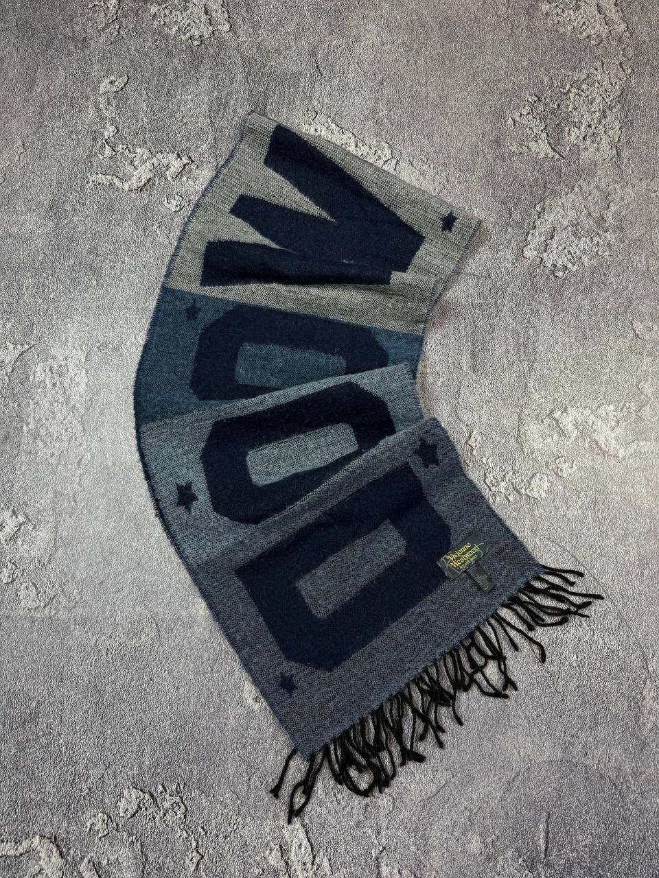 Vivienne Westwood Rare Vivienne Westwood Big Logo Wool Scarf Size ONE SIZE - 4 Thumbnail
