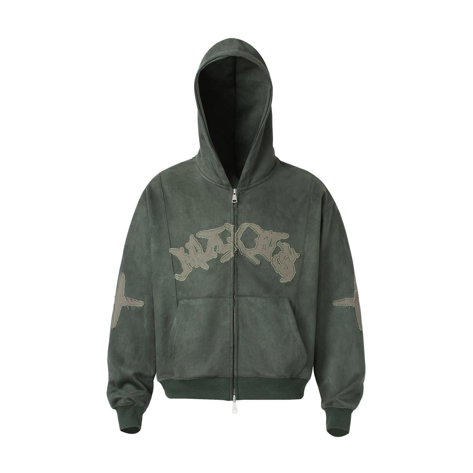 Japanese Brand Black Zip-Up Hoodie with Graphic, Streetwear Hoodie Size US M / EU 48-50 / 2 - 4 Thumbnail