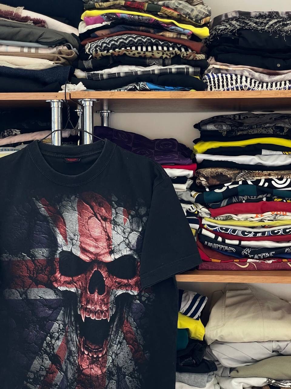 Vintage ☠️ Vintage skull t shirt y2k Size US M / EU 48-50 / 2 - 3 Thumbnail