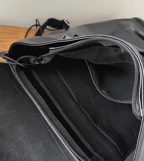 Japanese Brand Mikami x Maezo Retro fashion pu leather usb port backpack Size ONE SIZE - 7 Thumbnail
