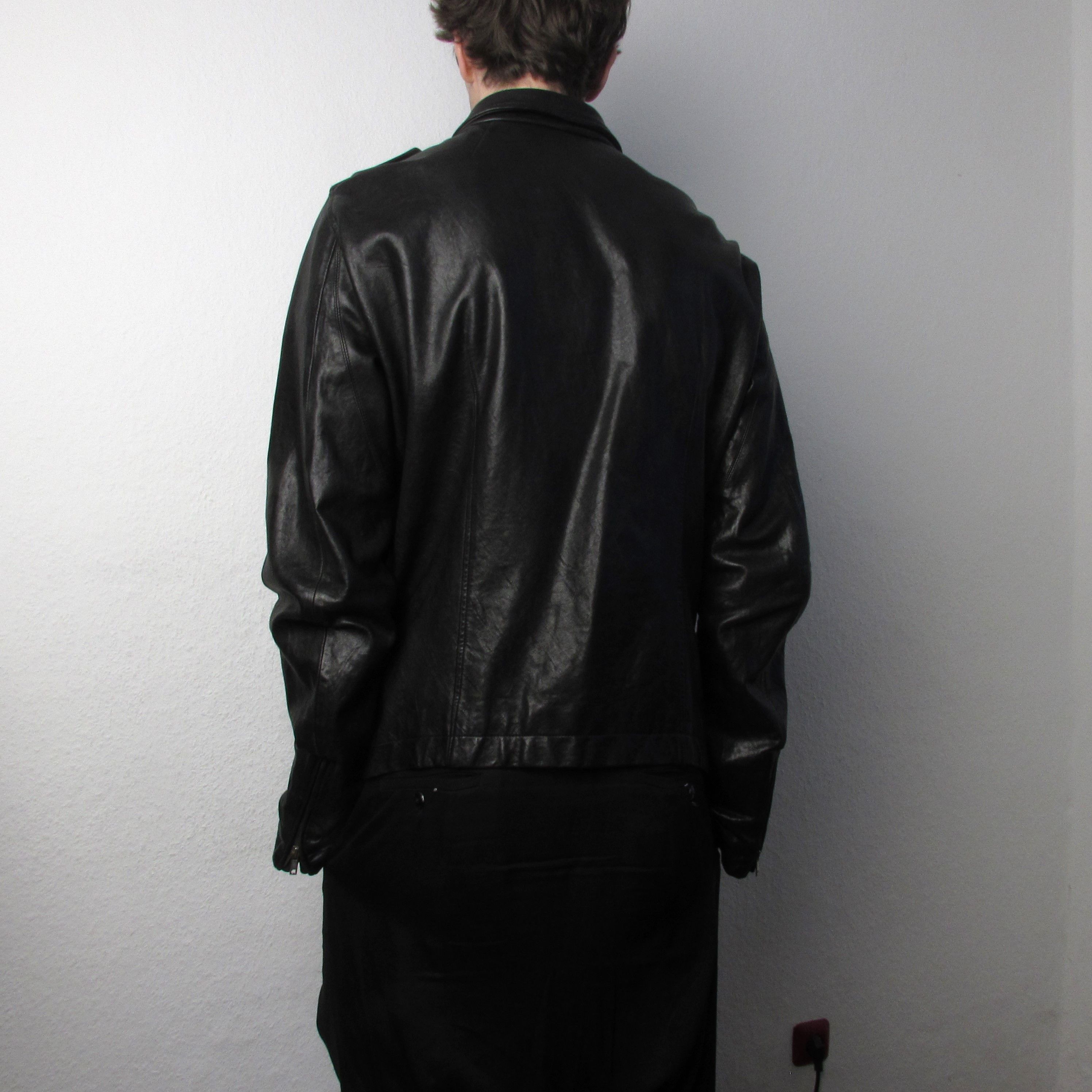 Rick Owens FW09 "CRUST" Hammered Lamb Stooges Leather Jacket Rick Owens Size US XL / EU 56 / 4 - 24 Thumbnail