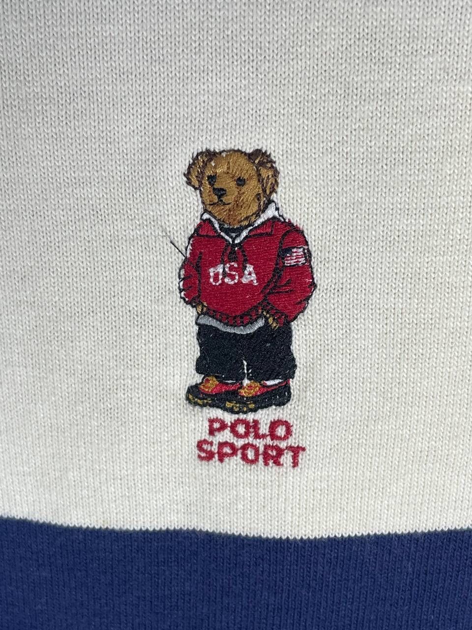 Polo Ralph Lauren Vintage 90s polo sport bear rugby shirt size XL Size US XL / EU 56 / 4 - 5 Thumbnail