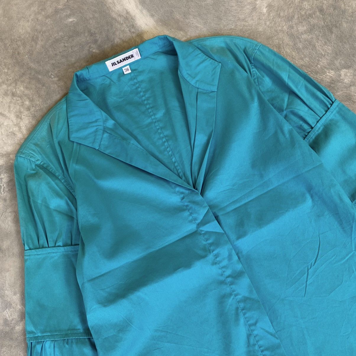 Jil Sander Jil Sander Open Collar Longsleeve Blouse Shirt Size M / US 6-8 / IT 42-44 - 3 Thumbnail