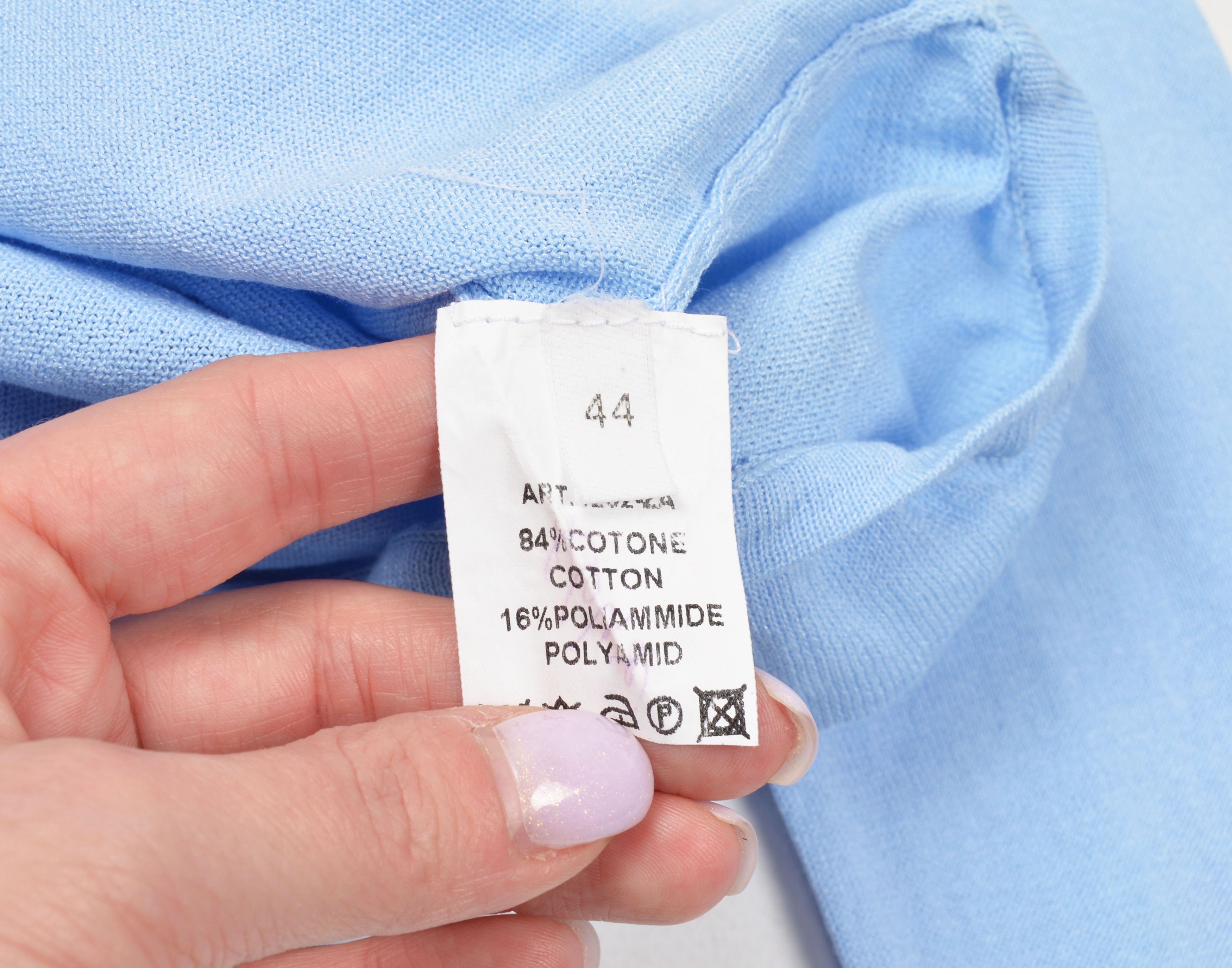 Vintage Vintage Inside Baby Blue Cropped Long Sleeve Y2K Top Size S / US 4 / IT 40 - 11 Thumbnail