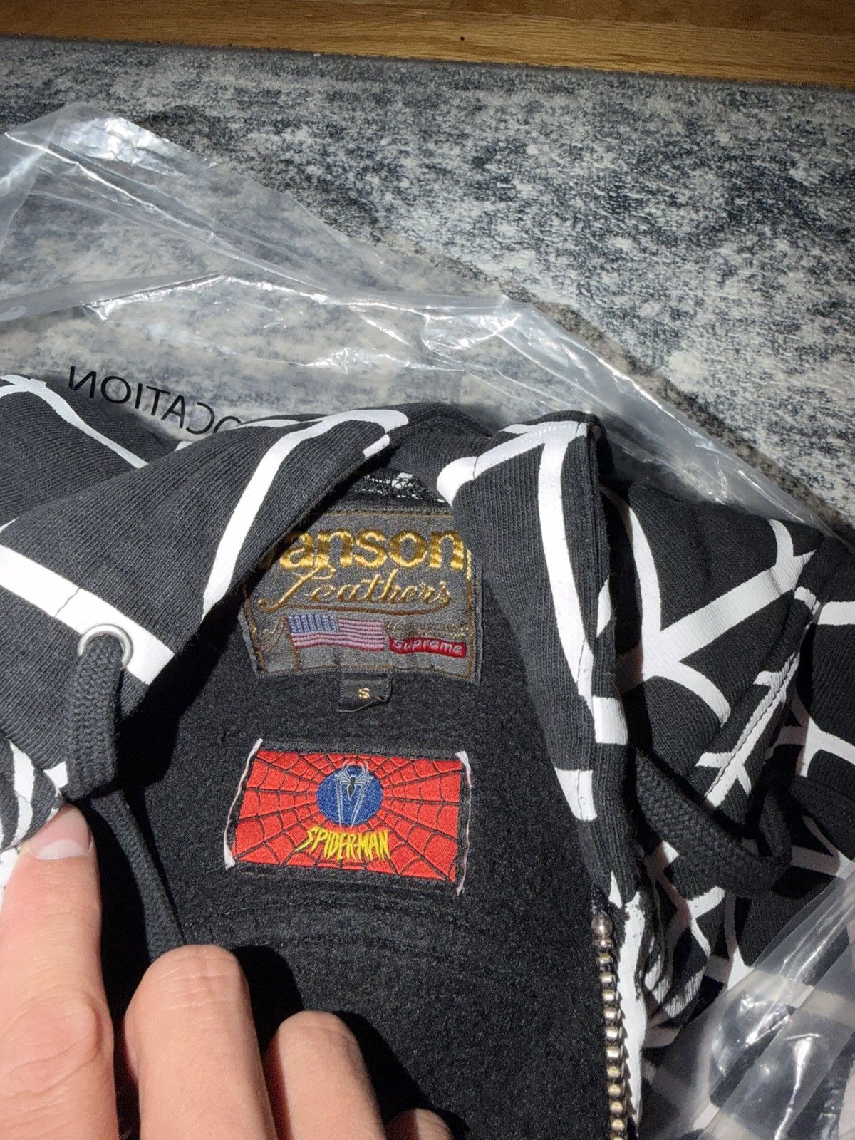 Supreme × Vanson Leathers Supreme Vanson Leathers Spider-Man Zip Up black small Size US S / EU 44-46 / 1 - 2 Thumbnail