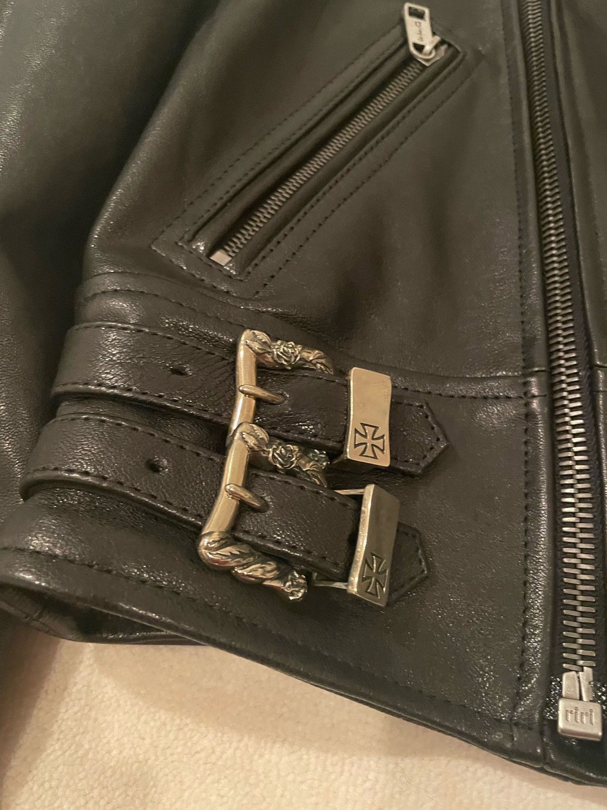 Enfants Riches Deprimes Enfants Riches Deprimes Rose Buckle Moto Jacket leather Size US L / EU 52-54 / 3 - 2 Thumbnail