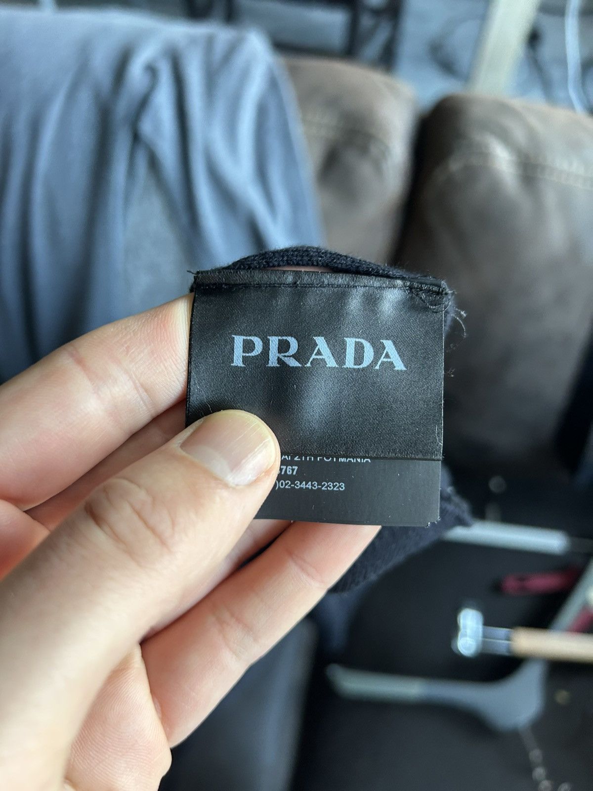 Prada Prada Black Cotton-Cashmere Sweater Size US XL / EU 56 / 4 - 9 Thumbnail