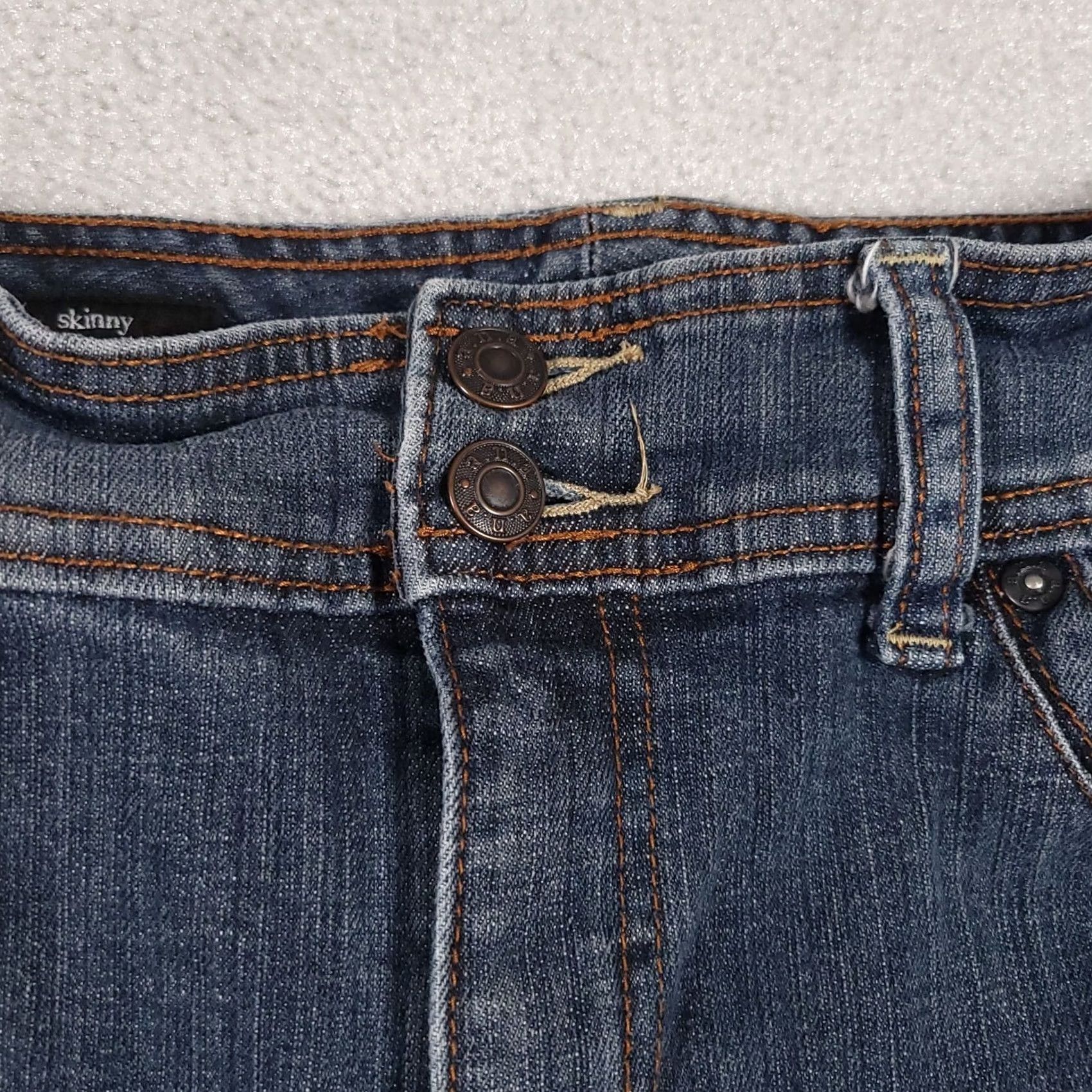 Denime A.N.A. Skinny Denim Jeans Women's 14W Stretch Medium Wash Jeans 31in Inseam Blue 5-Pocket Regular Rise Mens? Size 24" / US 00 / IT 34 - 4 Thumbnail