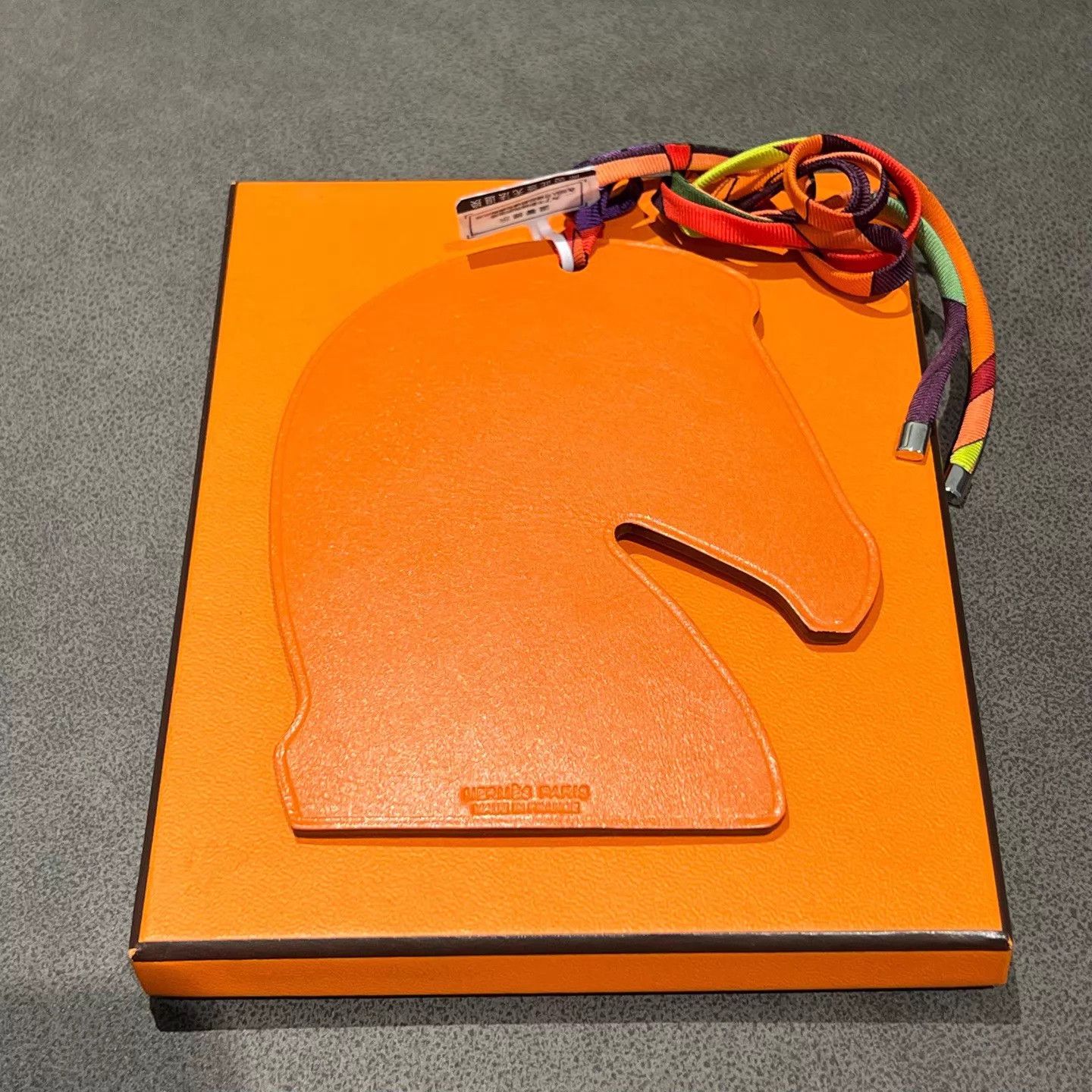 Hermes HERMES Horsehide Leather Logo Charm New YH5000237 Size ONE SIZE - 2 Thumbnail