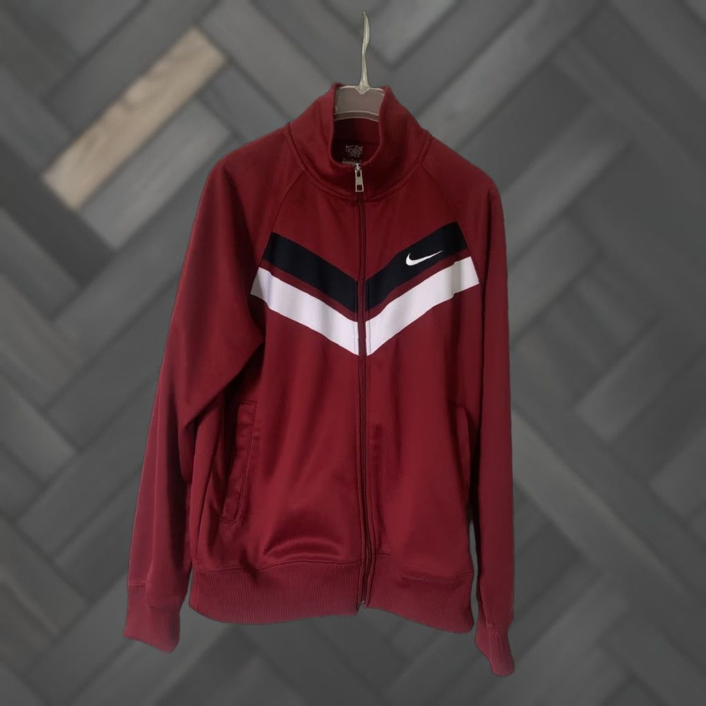 Nike Nike Mens Track Jacket Burgundy Full Zip Long Sleeve Athletic Dept Medium Size US M / EU 48-50 / 2 - 1 Thumbnail