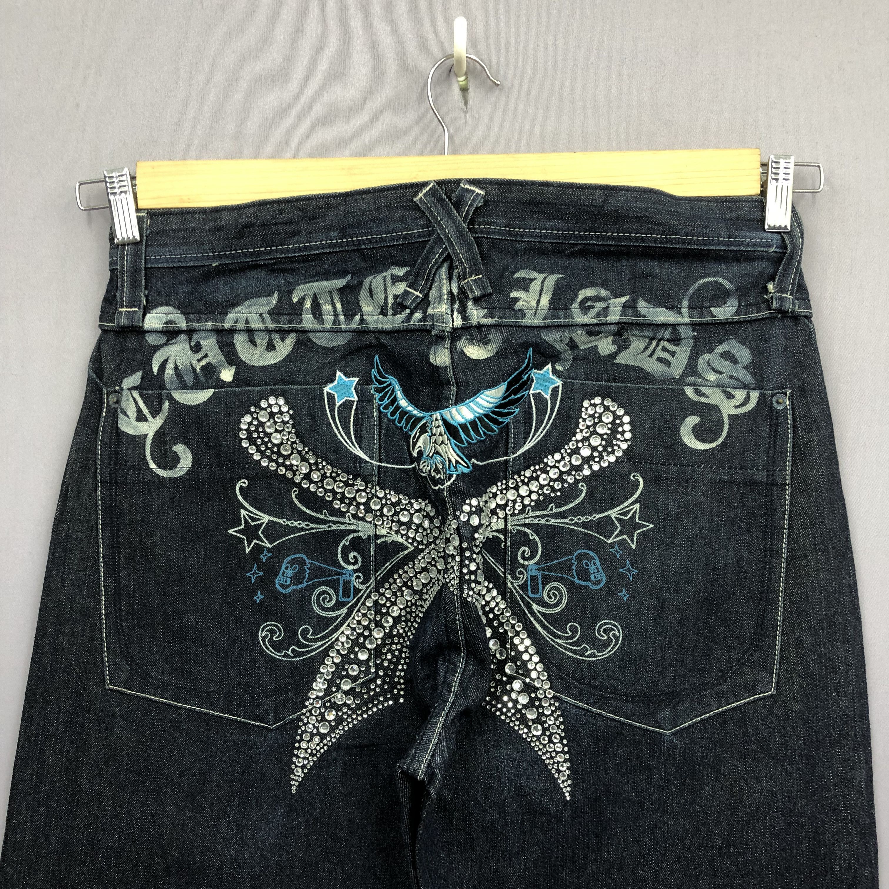 Jean Crazy Vintage Y2k Affliction Jeans Baggy Skater Denim Size US 34 / EU 50 - 5 Thumbnail