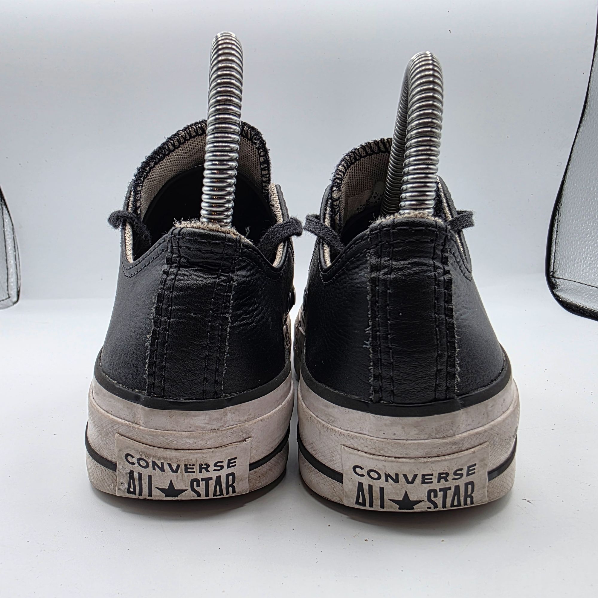 Converse Converse All Star Women’s Size 5.5 Black Leather Low Top Sne Size US 5.5 / IT 35.5 - 5 Thumbnail
