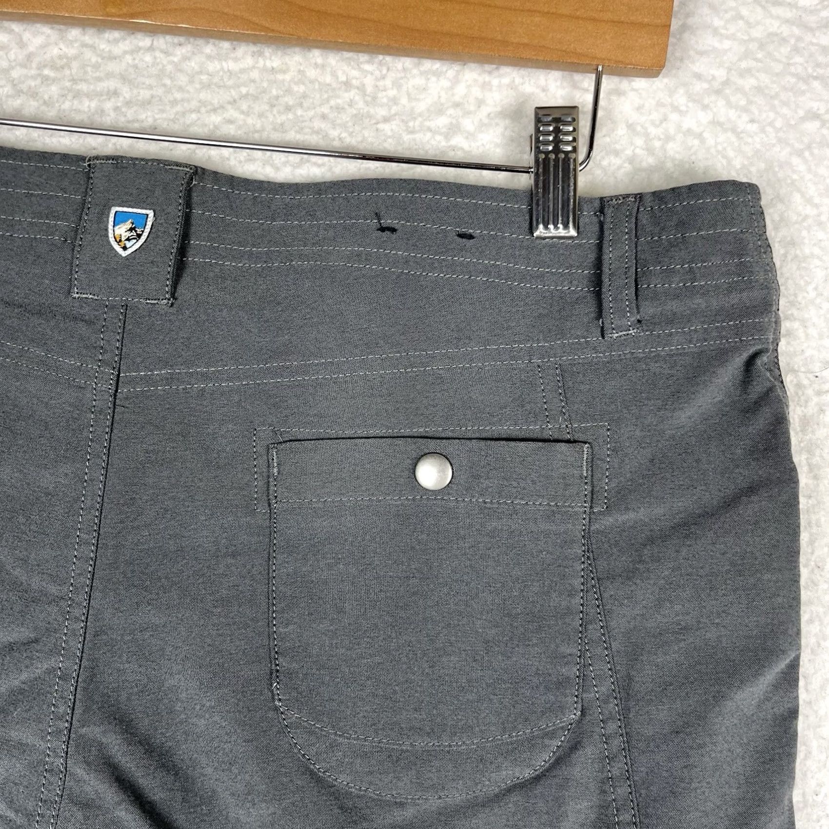 Vintage Kuhl Womens Hiking Chinos Gray Size 14 9" Inseam Size 36" / US 14 / IT 50 - 5 Thumbnail
