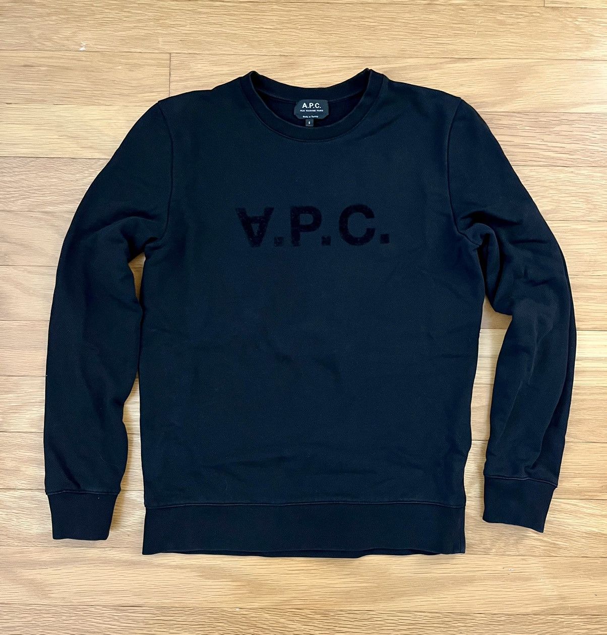 image of A P C “Vpc” Sweatshirt in Black, Men's (Size Small)