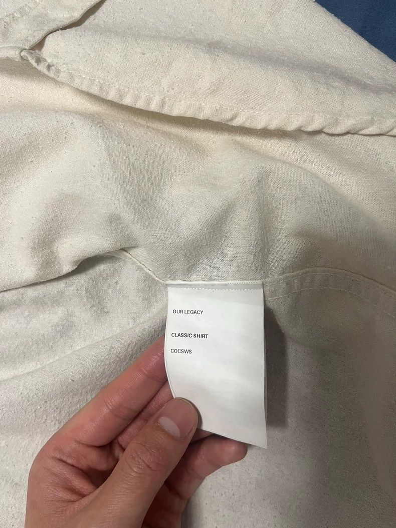 Our Legacy Our Legacy White classic silk shirt Size US L / EU 52-54 / 3 - 4 Thumbnail