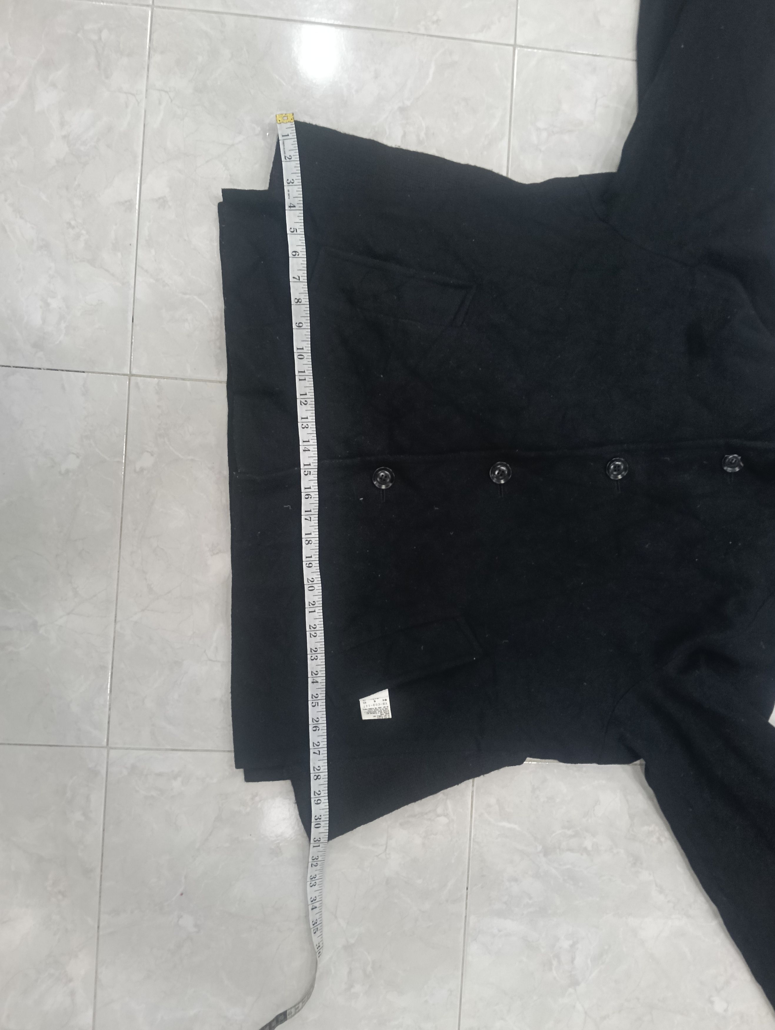 Yohji Yamamoto Y'S Cropped Wool Hooded Jacket Size US M / EU 48-50 / 2 - 20 Thumbnail