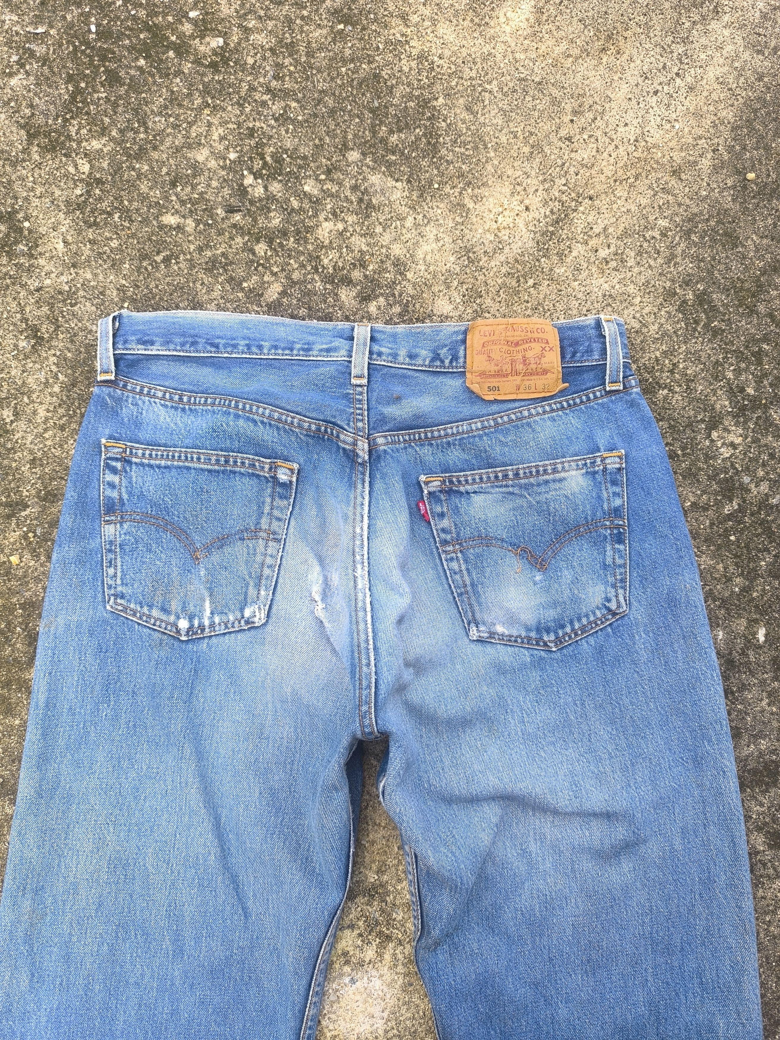Levi's × Vintage 90s VINTAGE LEVIS 501 made in USA Size US 34 / EU 50 - 13 Thumbnail