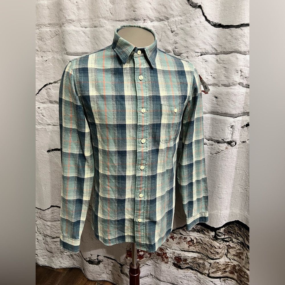 Faherty Faherty Surf Flannel Organic Cotton Beachwear Workwear Fish Size US S / EU 44-46 / 1 - 1 Thumbnail