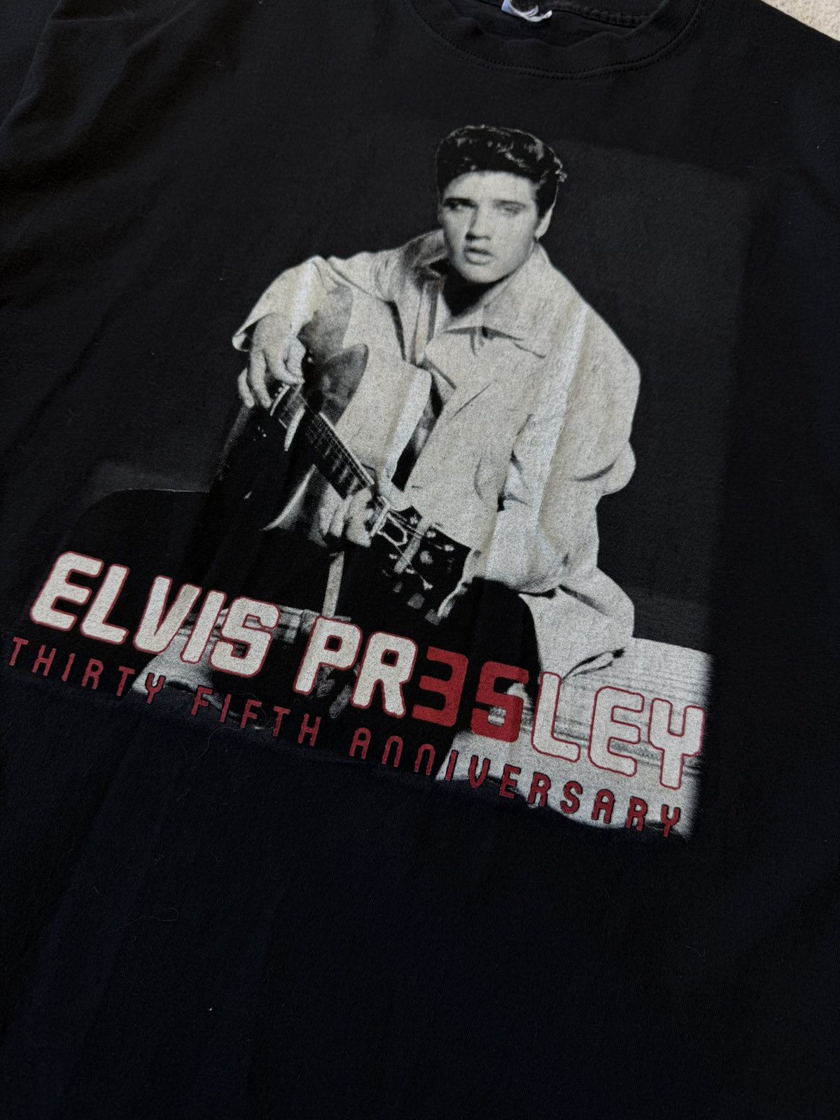 Vintage Vintage 1990 Official Elvis Presley T-shirt Size US XL / EU 56 / 4 - 12 Thumbnail