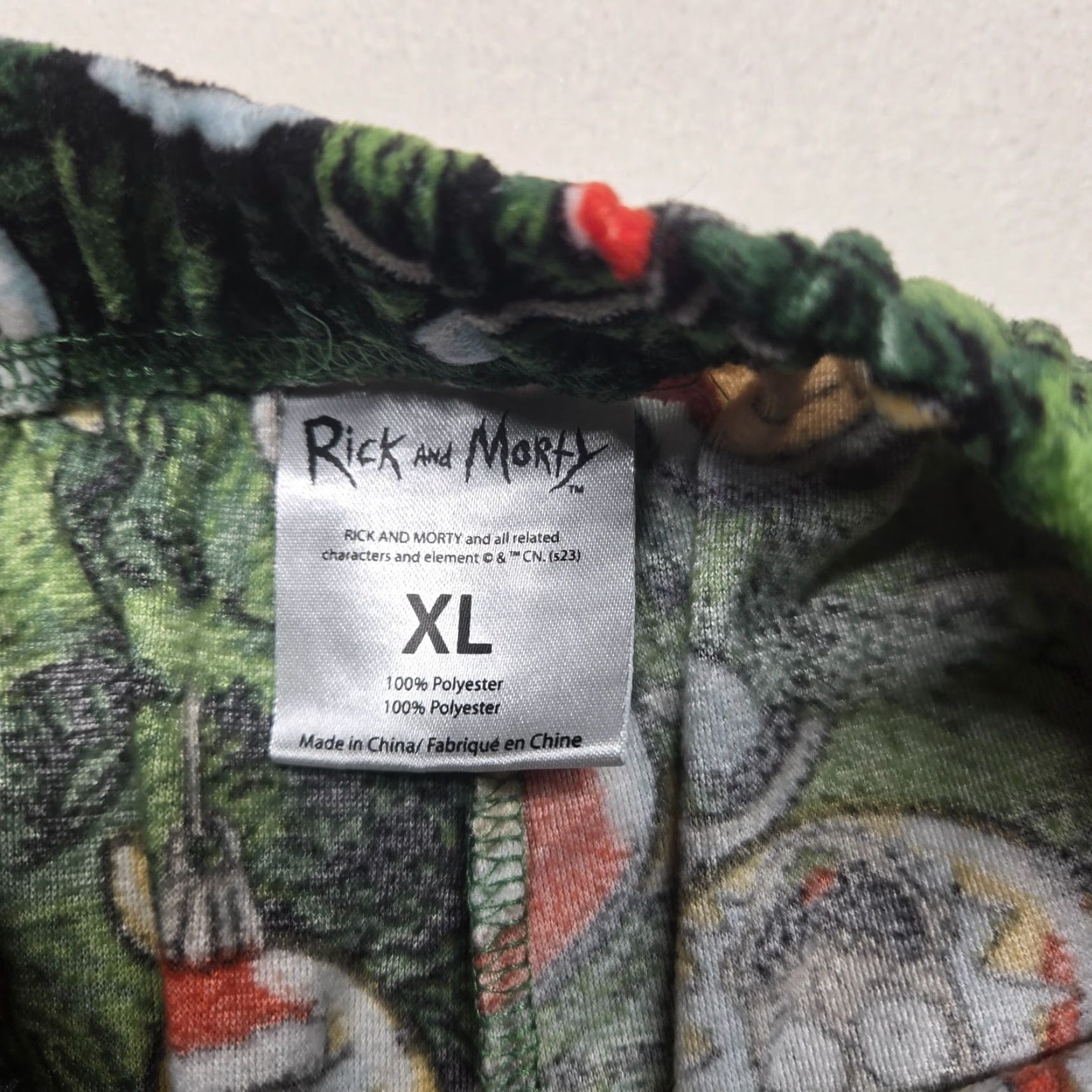 Vintage Rick & Morty Adult Unisex Sleep Pants Black Pockets Size Small Size US 29 - 3 Thumbnail