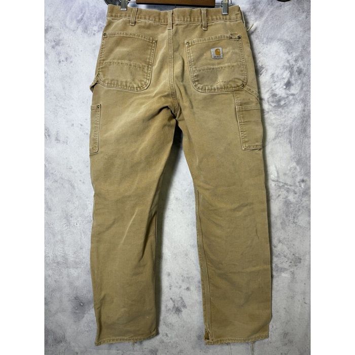 Carhartt Pants Mens 30 x 30 Blue Work Wear Double Knee Denim Jeans – Proper  Vintage