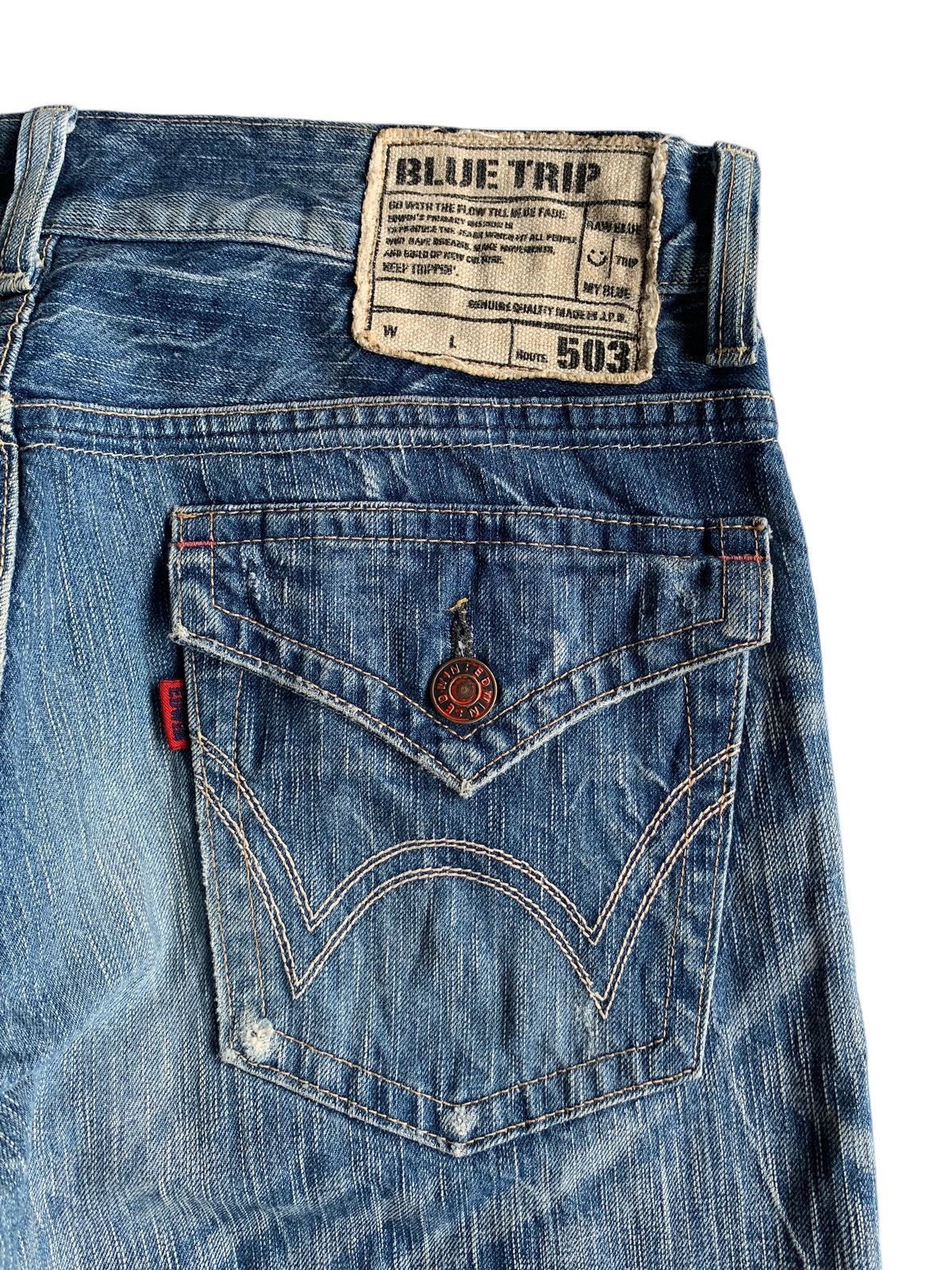 Edwin VINTAGE FLARE EDWIN 503 PUNK STYLE FADED AND RUSTY DENIM☠️🎌 Size US 34 / EU 50 - 10 Thumbnail