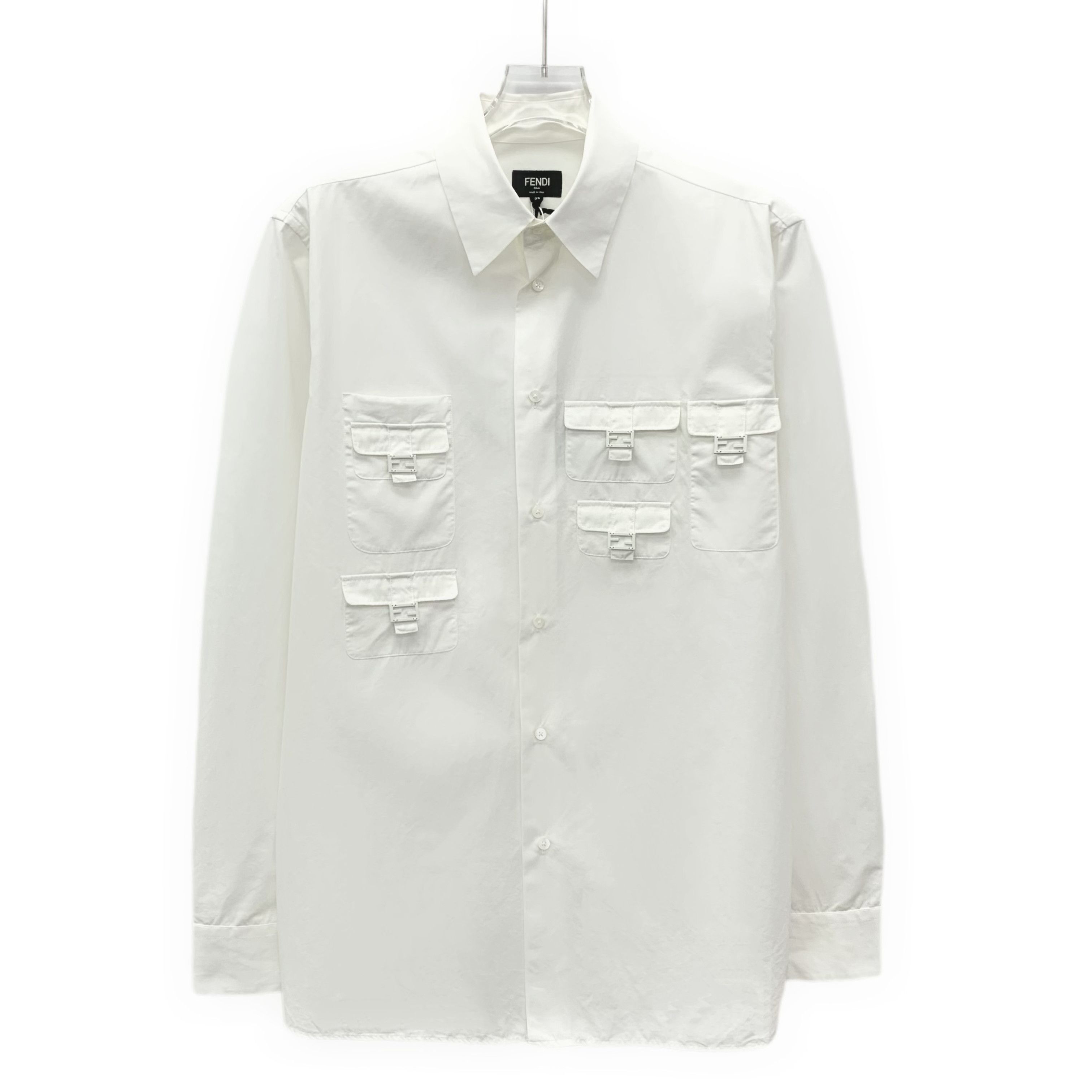 Fendi Fendi Multi-Pocket Shirt White (39) Size XS / US 0-2 / IT 36-38 - 1 Thumbnail