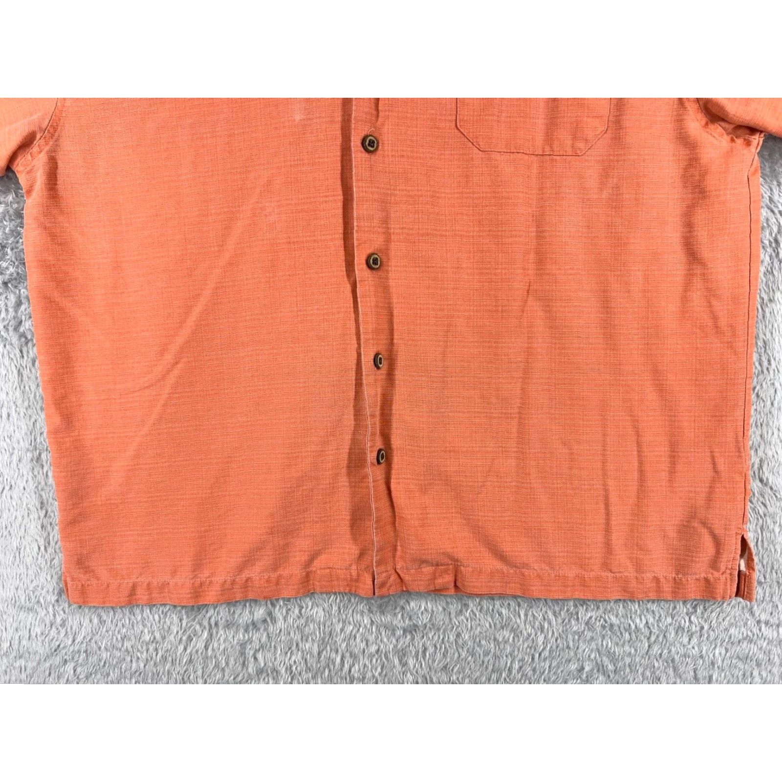 Vintage Jamaica Jaxx Shirt Men Extra Large Orange Button Up Pocket Hawaiian 100% Silk Size US XL / EU 56 / 4 - 5 Thumbnail