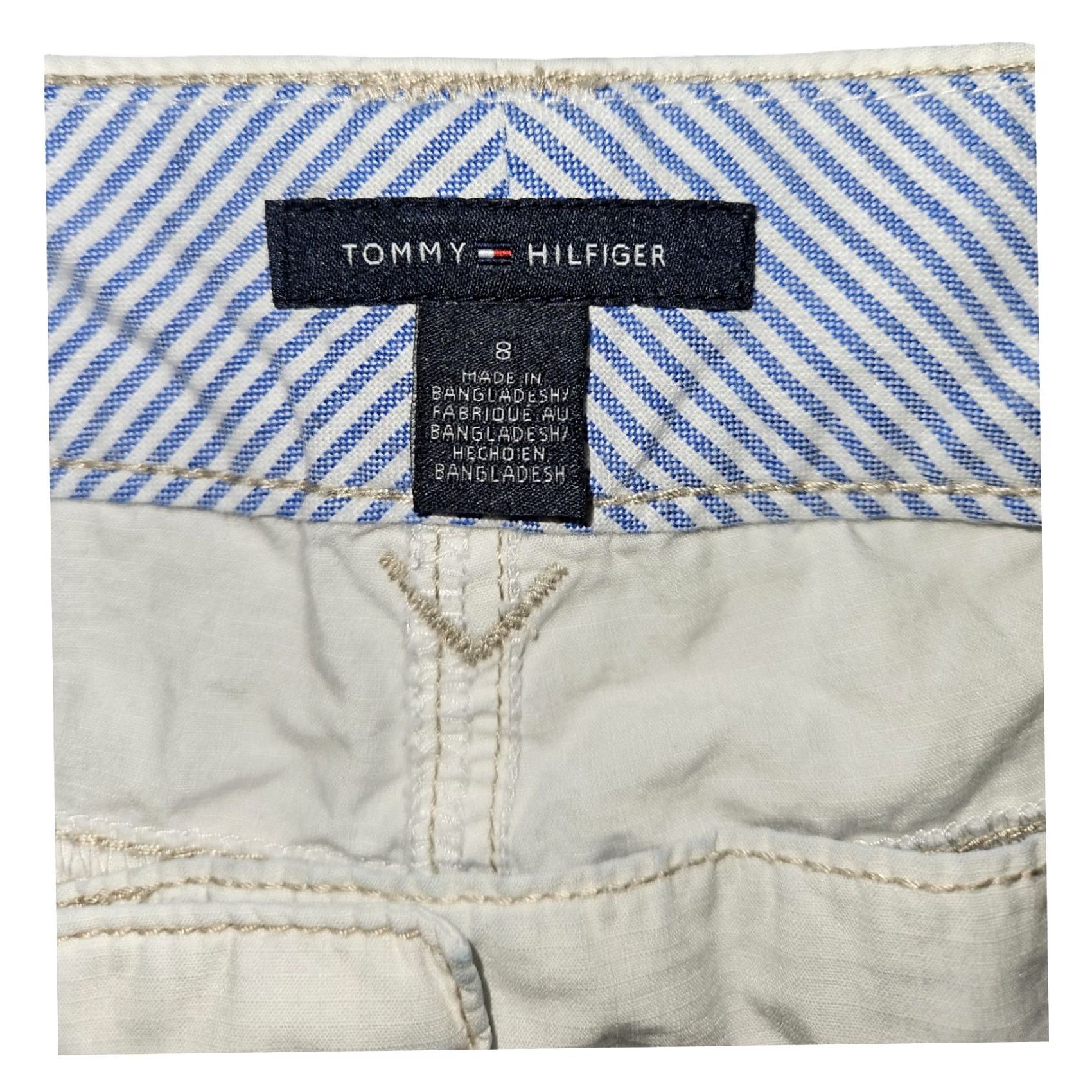 Tommy Hilfiger Tommy Hilfiger Capri Pants Women's White Size 8 Tapered Casual Preppy Lt Weight Size 30" / US 8 / IT 44 - 2 Thumbnail
