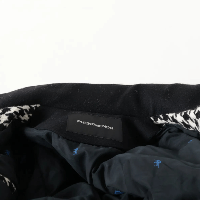 PHENOMENON Houndstooth Wool Jacket White x Black Size US M / EU 48-50 / 2 - 4 Thumbnail