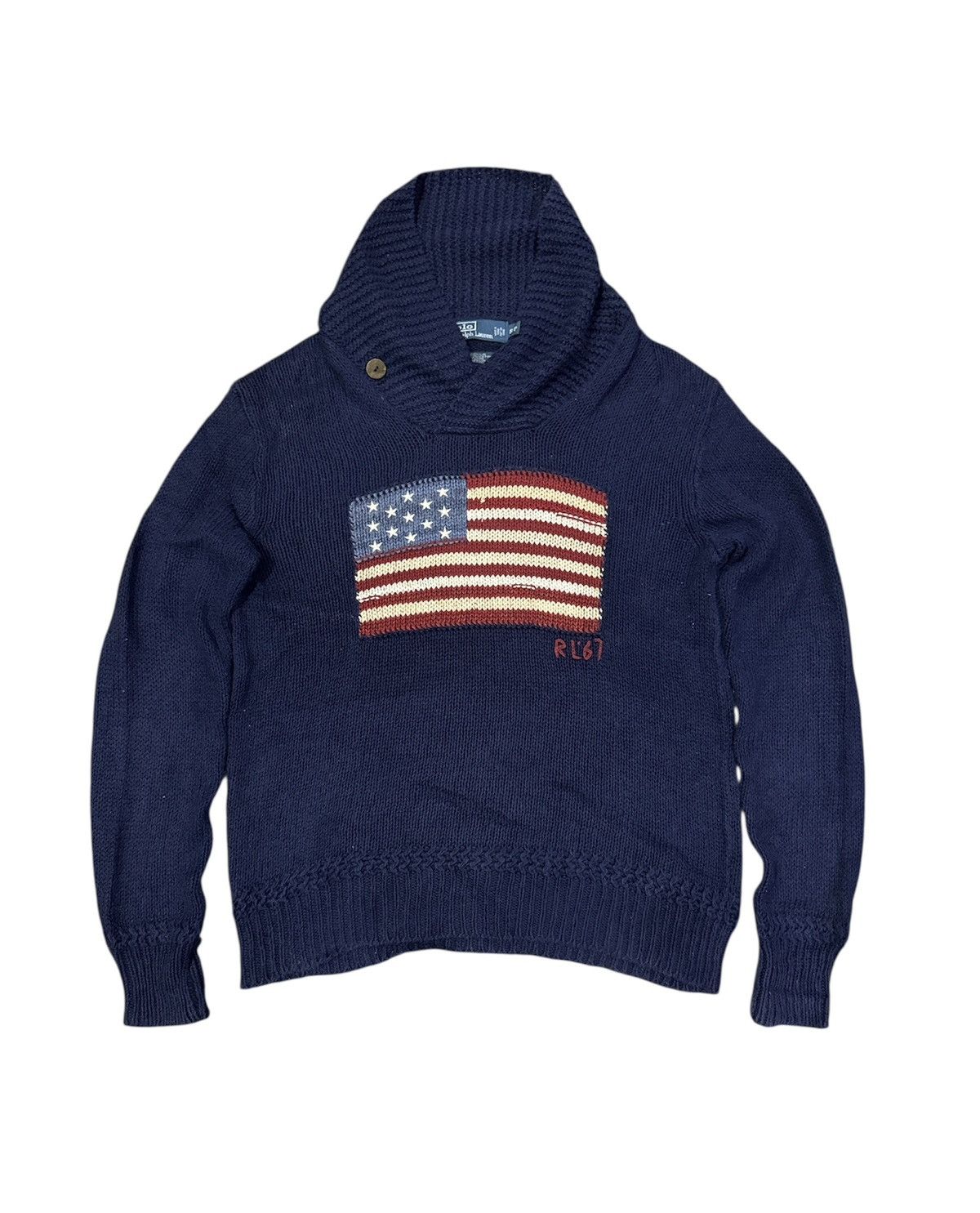 Polo Ralph Lauren Vintage Polo Ralph Lauren American Flag Size US S / EU 44-46 / 1 - 1 Thumbnail