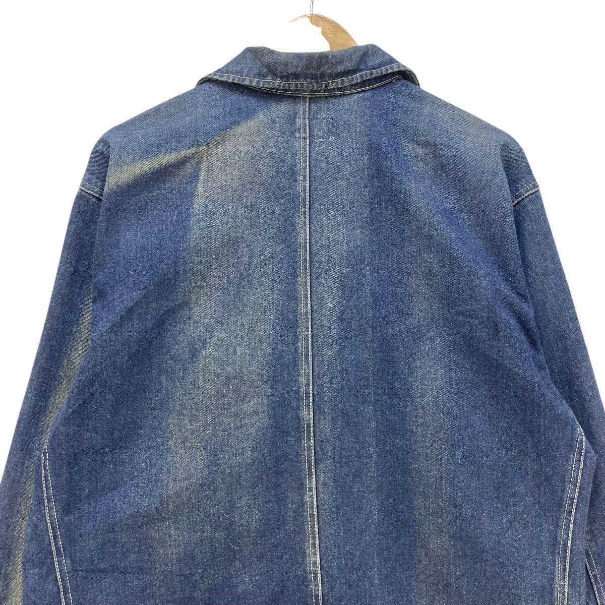45rpm 💥Vintage Sunfaded Pairshine Worker Denim Jacket Size US L / EU 52-54 / 3 - 9 Thumbnail