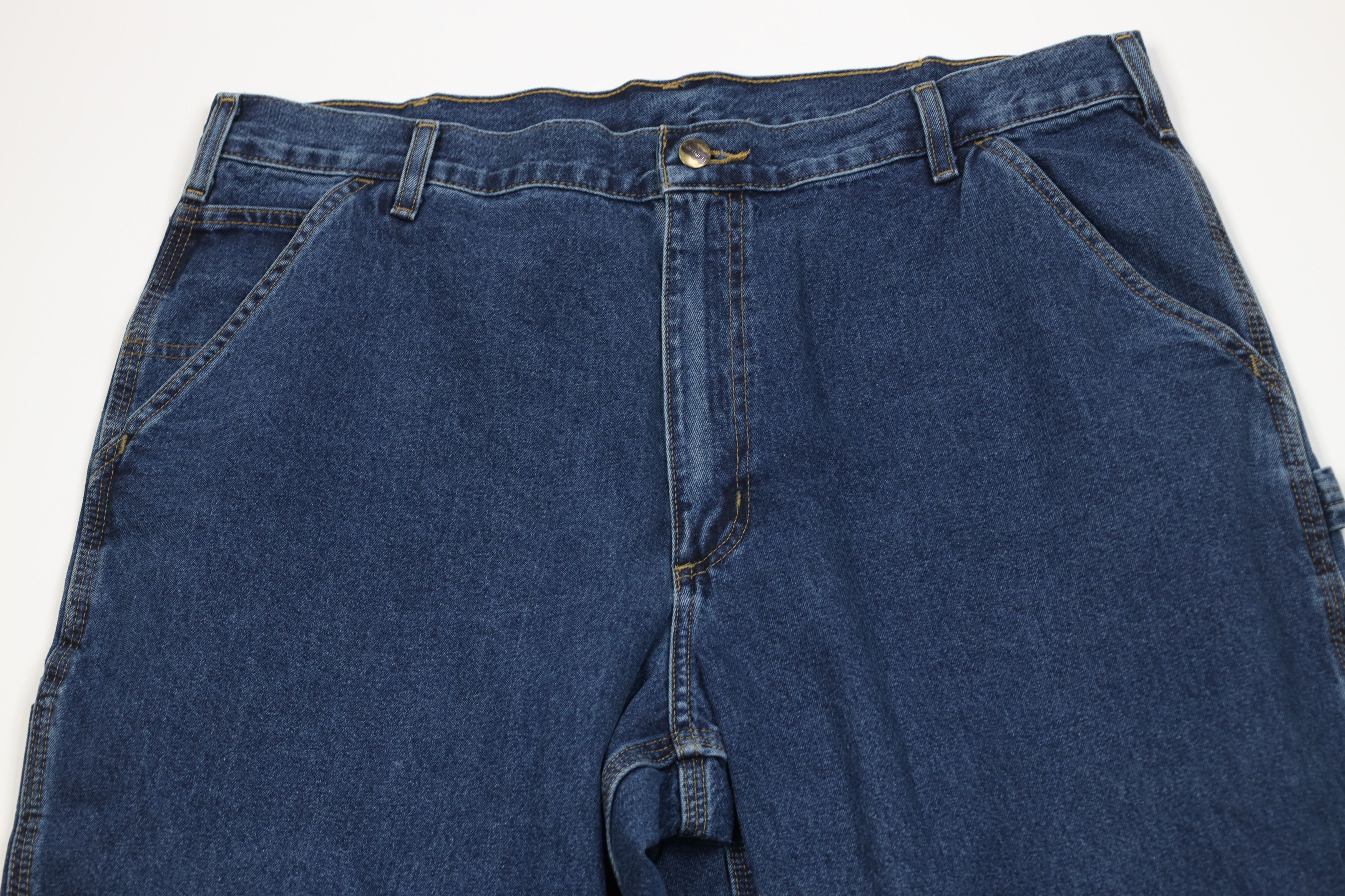 Carhartt Vintage Y2K Carhartt Wide Leg Dungaree Denim Jeans Cotton Size US 40 / EU 56 - 2 Thumbnail