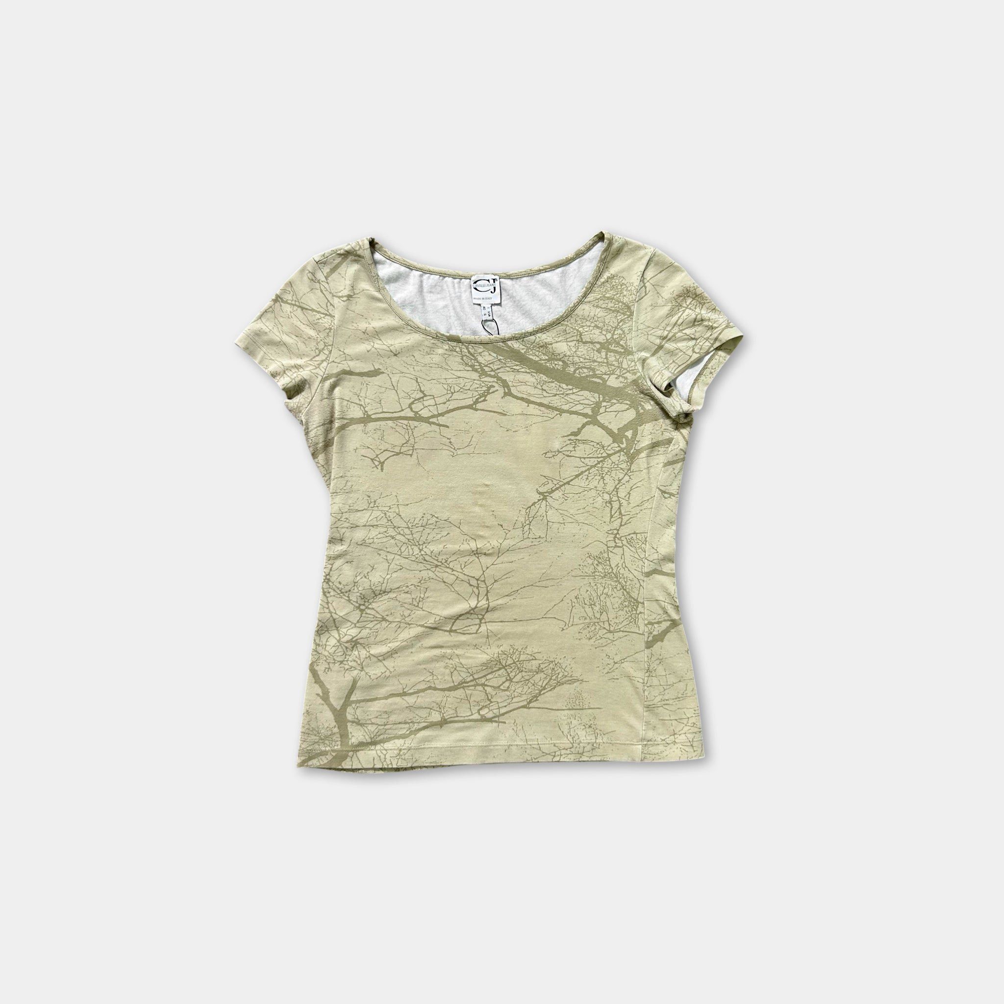 Roberto Cavalli Cavalli Tree Motif Tee Size XS / US 0-2 / IT 36-38 - 1 Thumbnail