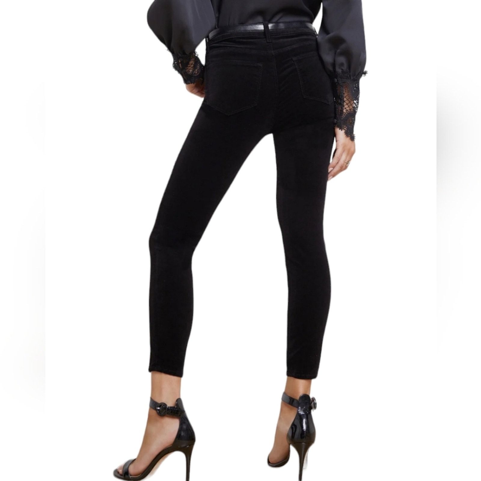 L'AGENCE L'Agence Margot Velvet Jean with High Rise 30 Size 30" / US 8 / IT 44 - 3 Thumbnail