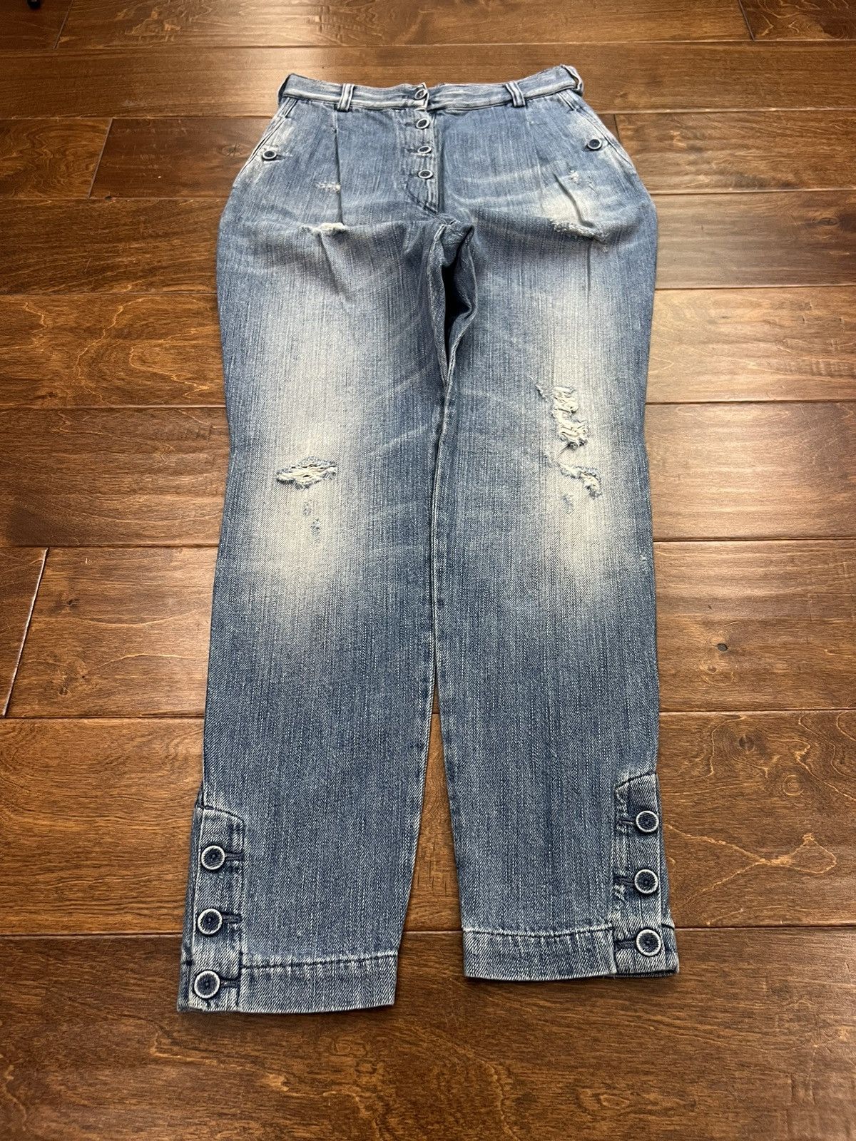 Other Mauro Grifoni Distressed Jeans Luxury Designer Streetwear Size 30" / US 8 / IT 44 - 3 Thumbnail