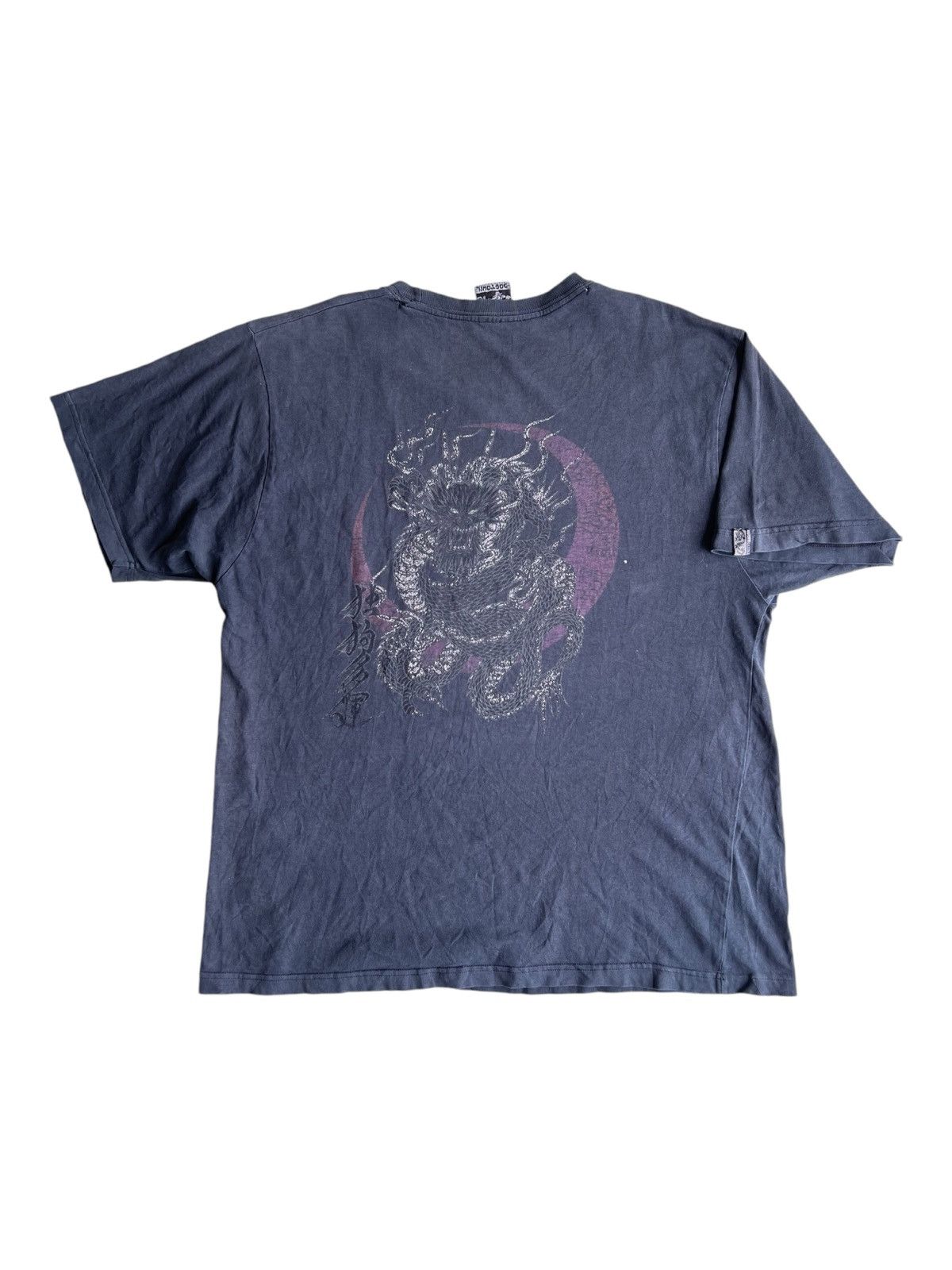 Dogtown × Rap Tees × Vintage Y2K Dogtown Black Dragon Iconic Logo Distressed Tee Shirt Size US L / EU 52-54 / 3 - 1 Thumbnail