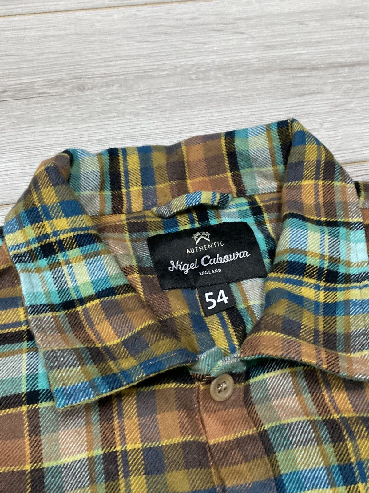 Nigel Cabourn NIGEL CABOURN RARE Check three button up overshirt Size US L / EU 52-54 / 3 - 3 Thumbnail