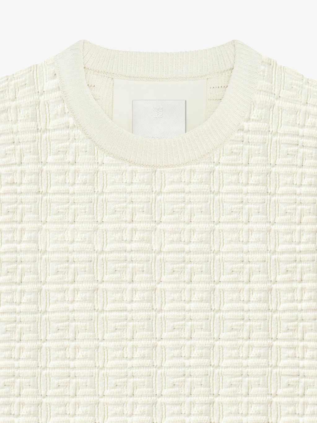 Givenchy o1srvl11e1224 Sweater In 4G Wool in Cream Size US XS / EU 42 / 0 - 2 Thumbnail