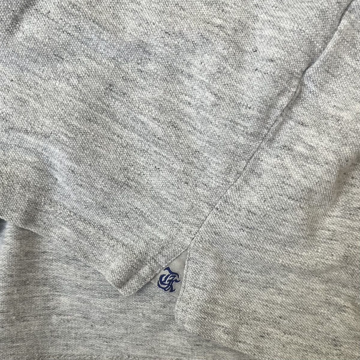 The Kooples The Kooples Classic Fit Gray Polo Shirt With Blue Detailing Size US M / EU 48-50 / 2 - 5 Thumbnail