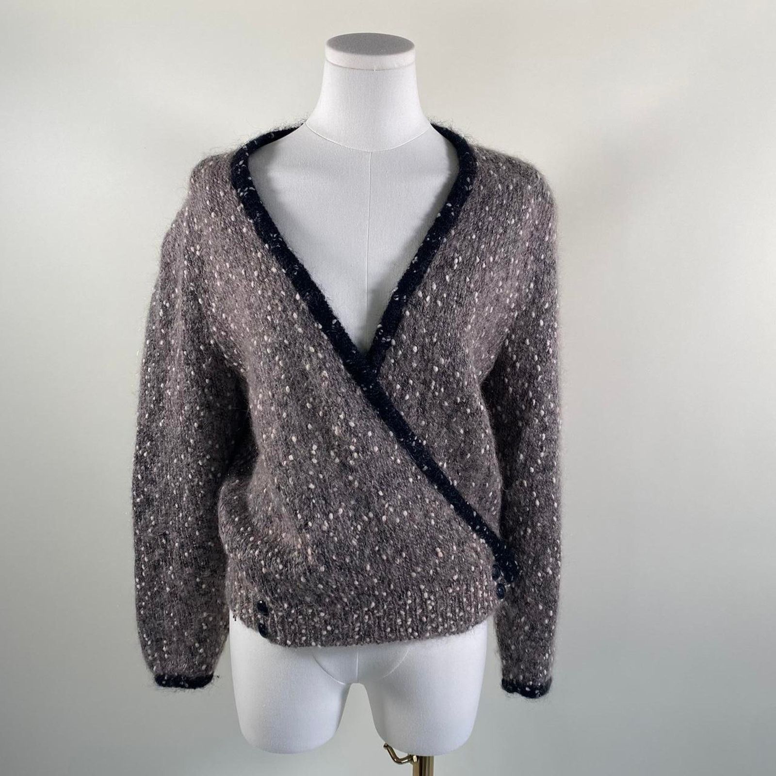 Other Vintage mohair wrap cardigan Size M / US 6-8 / IT 42-44 - 2 Thumbnail