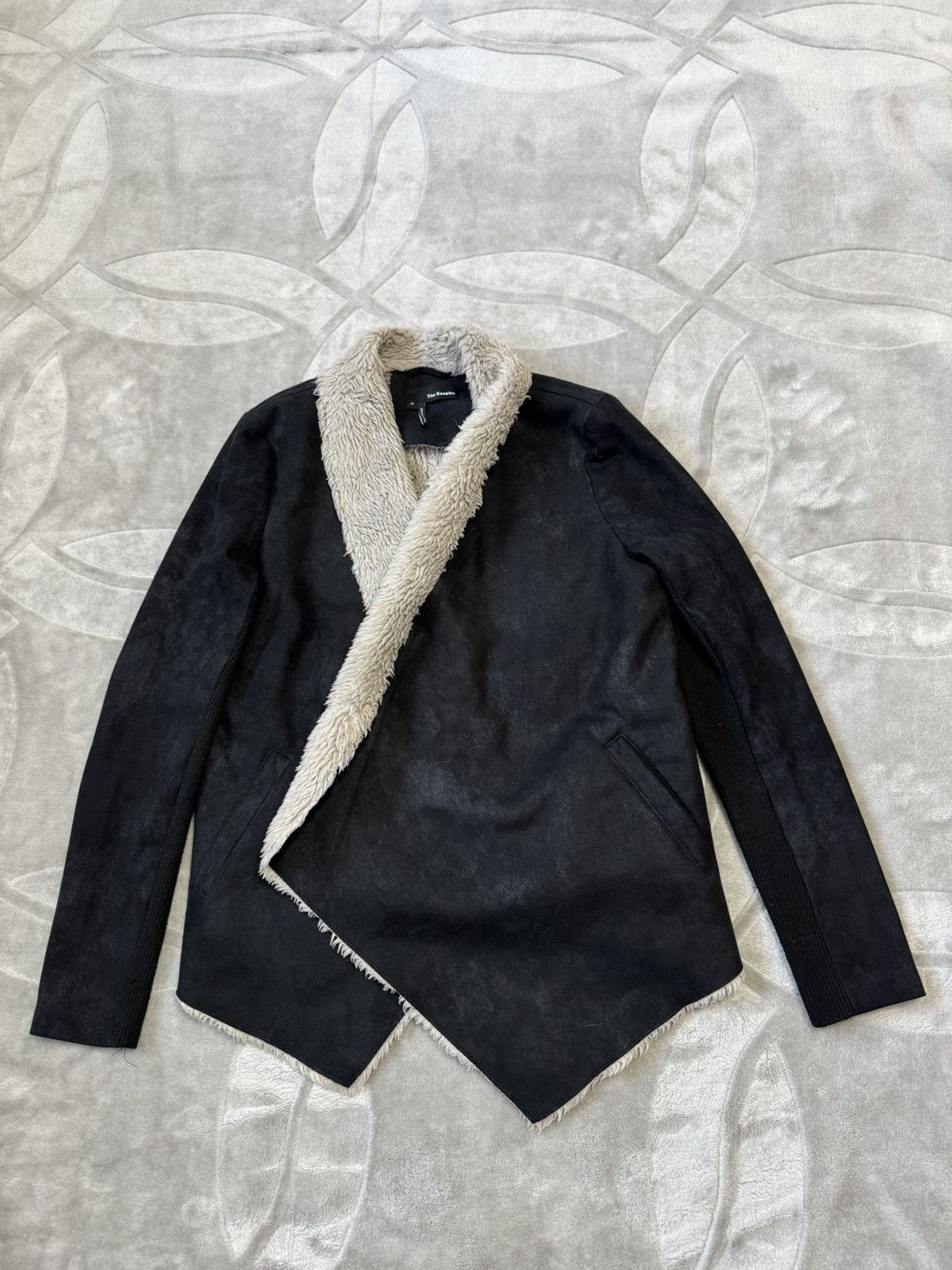 The Kooples The Kooples Faux Shearling Jacket Sherpa Asymmetric size M Size M / US 6-8 / IT 42-44 - 3 Thumbnail