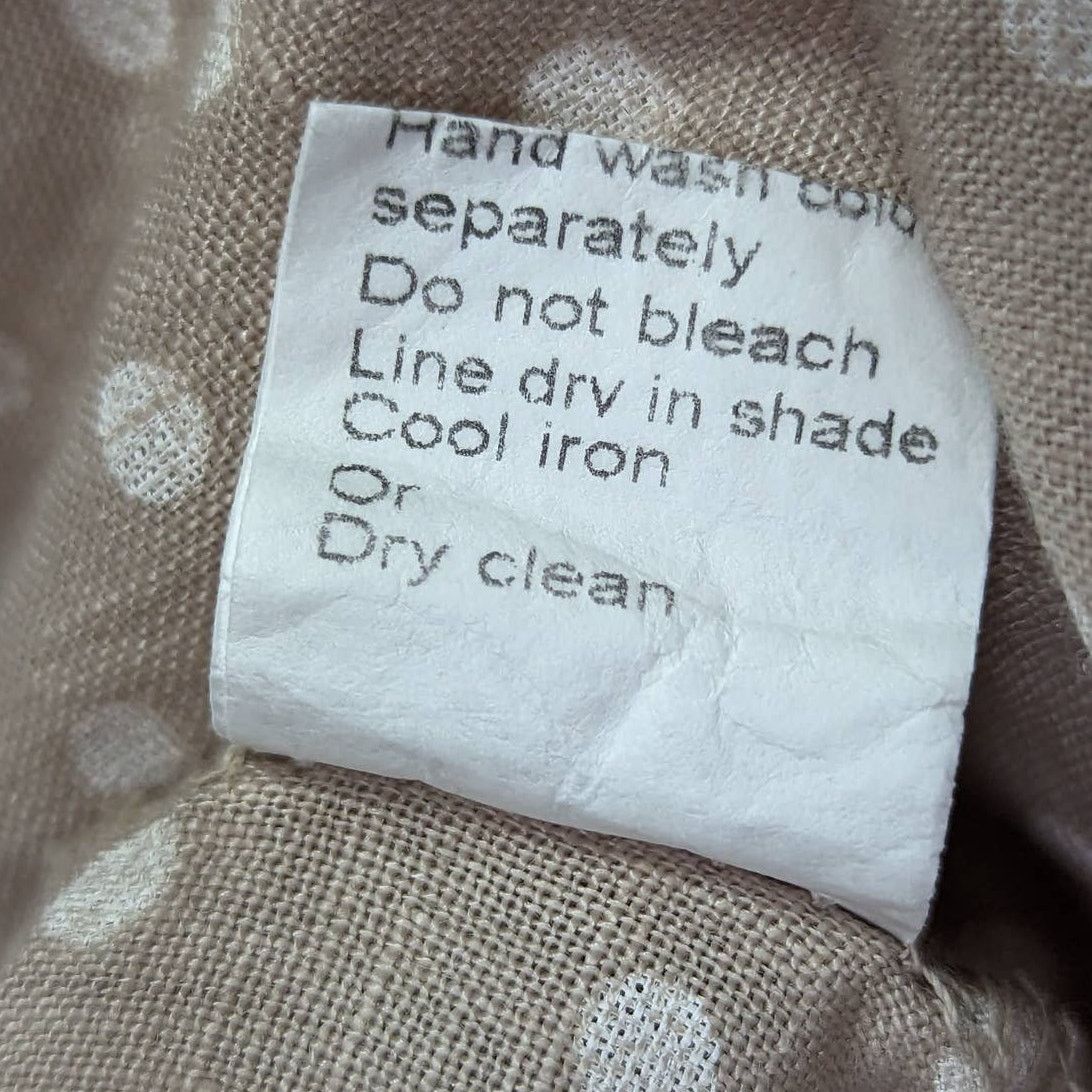 Other Stella Martini Polka Dot Linen Sundress Tan and White Medium Size M / US 6-8 / IT 42-44 - 6 Thumbnail