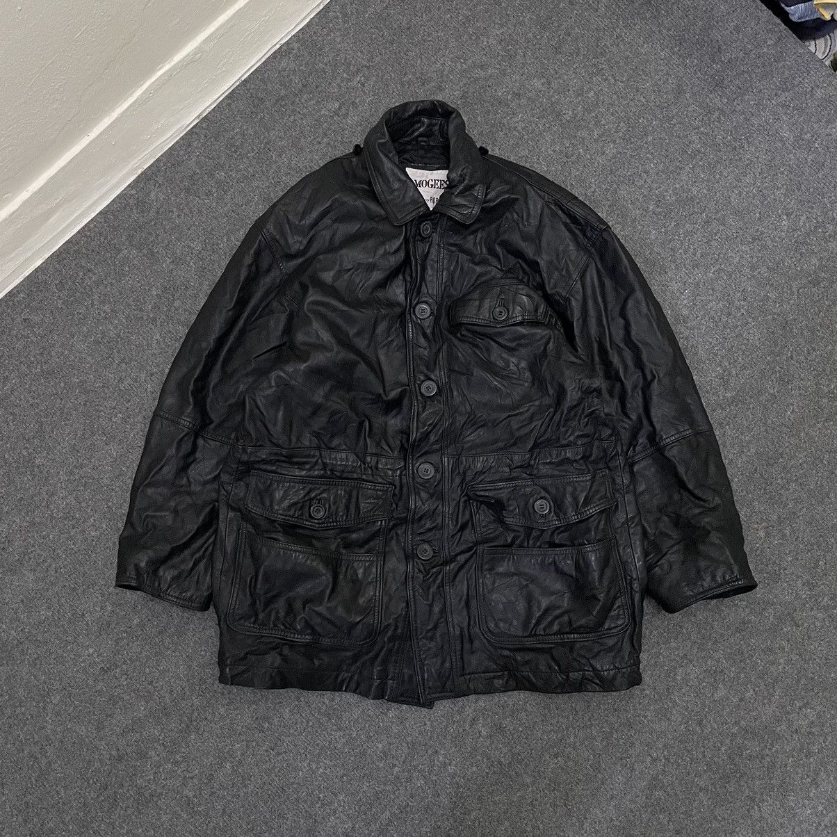 Genuine Leather × Japanese Brand Lmogees Cowhide Leather Jacket Quilted Lined Size US M / EU 48-50 / 2 - 1 Thumbnail