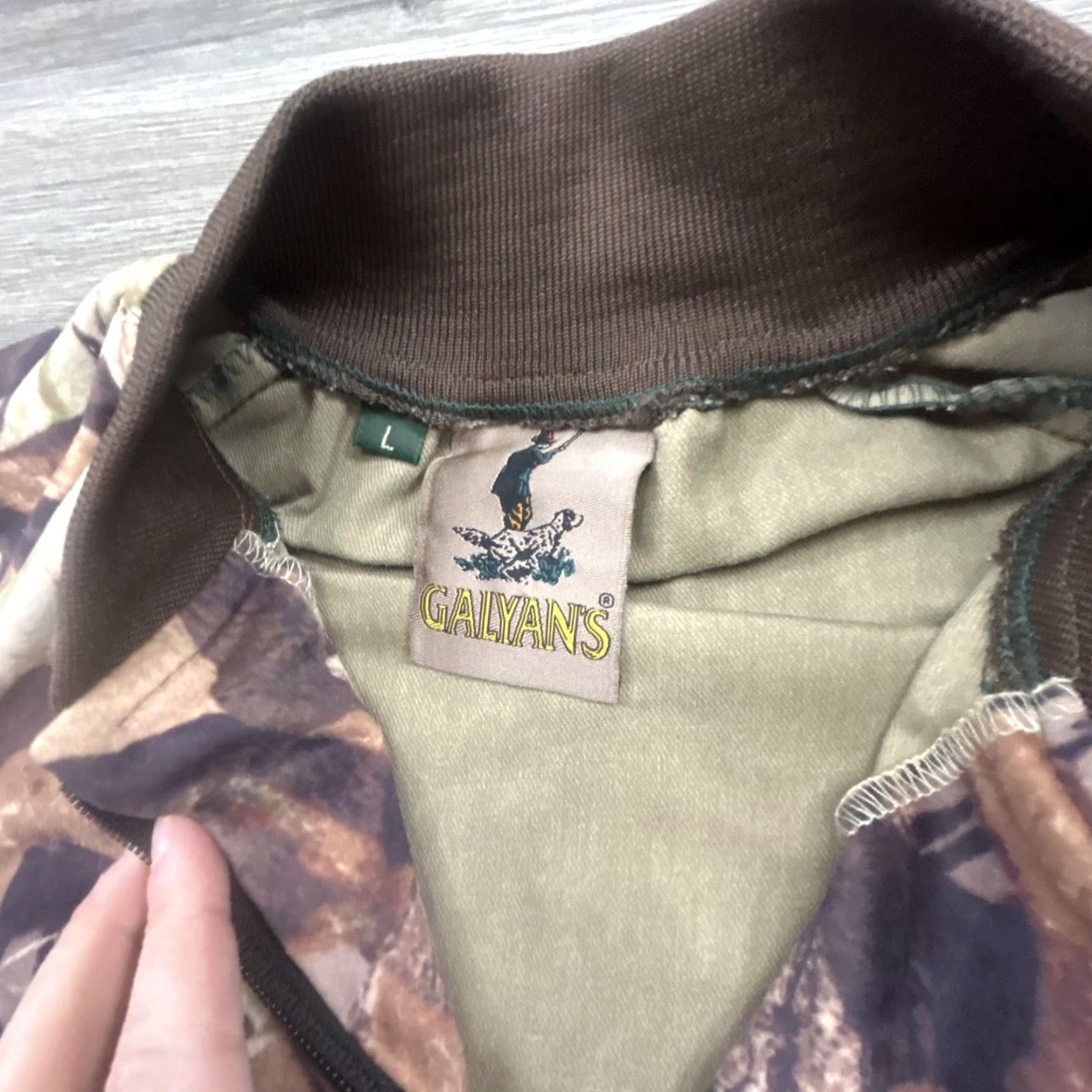 Vintage VINTAGE Galyans Jacket Mens Large Camouflage Camo Hunting Bomber Zip Front 90s Size US L / EU 52-54 / 3 - 5 Thumbnail